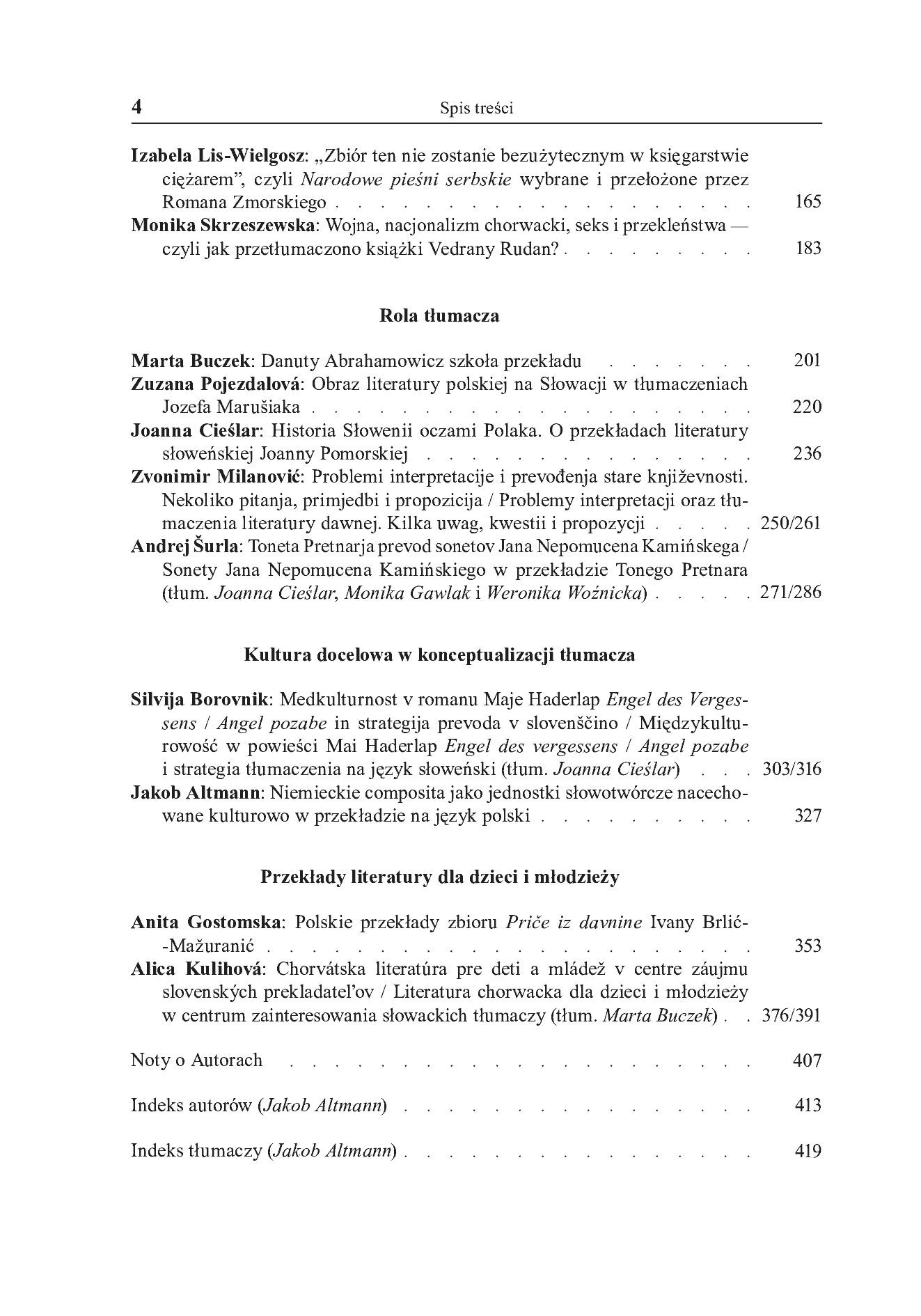 Fragment „"Przekłady Literatur Słowiańskich" 2016. T. 7. Cz. 1: Tłumacze i przekładoznawstwo słowiańskie” — strona 5 z 27