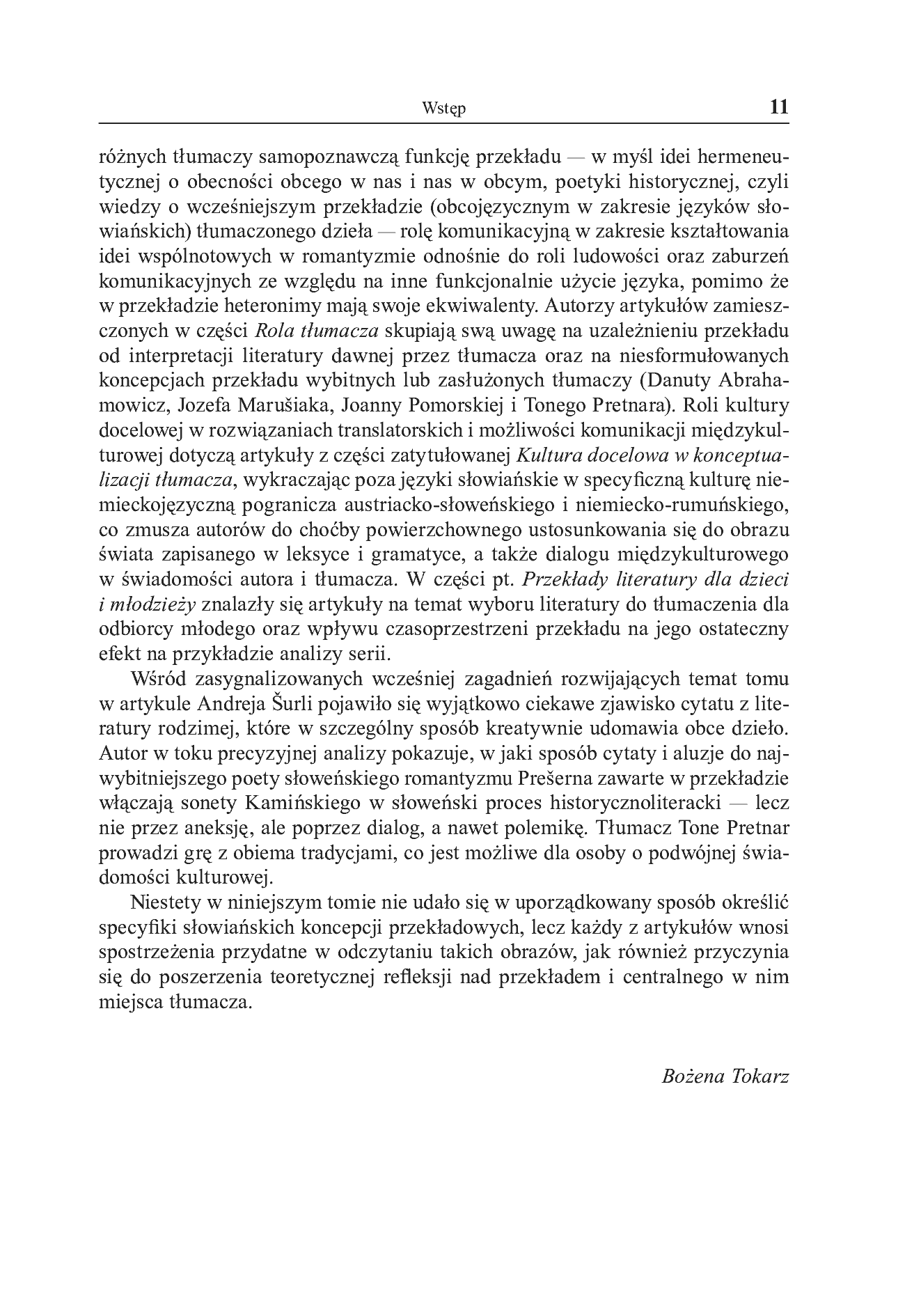 Fragment „"Przekłady Literatur Słowiańskich" 2016. T. 7. Cz. 1: Tłumacze i przekładoznawstwo słowiańskie” — strona 12 z 27