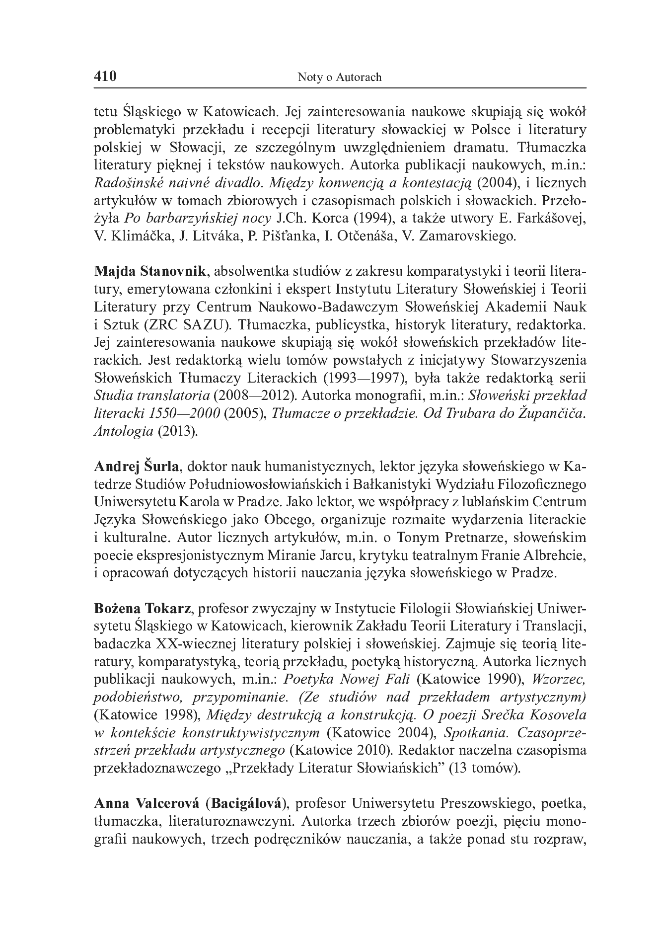 Fragment „"Przekłady Literatur Słowiańskich" 2016. T. 7. Cz. 1: Tłumacze i przekładoznawstwo słowiańskie” — strona 16 z 27