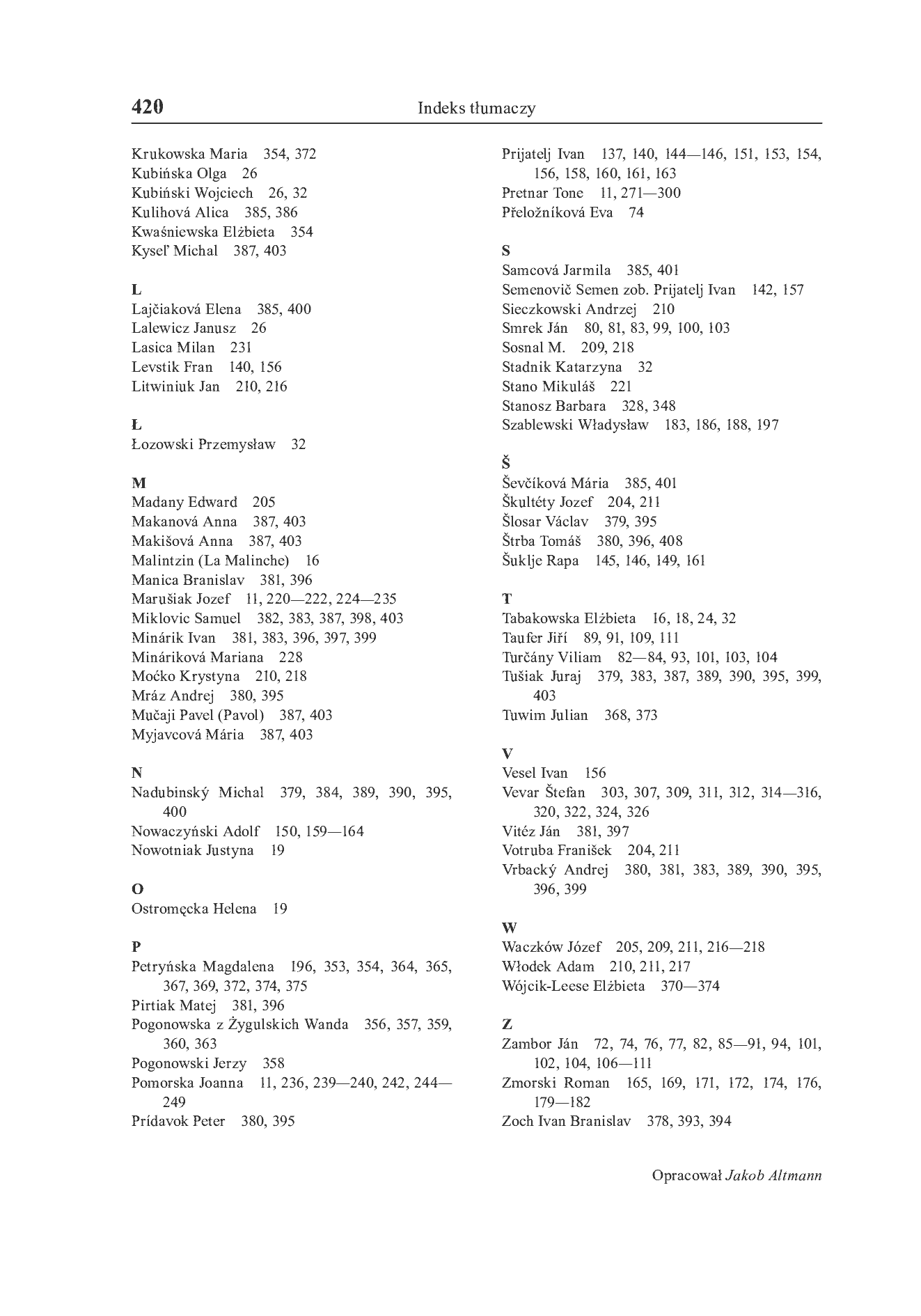 Fragment „"Przekłady Literatur Słowiańskich" 2016. T. 7. Cz. 1: Tłumacze i przekładoznawstwo słowiańskie” — strona 25 z 27