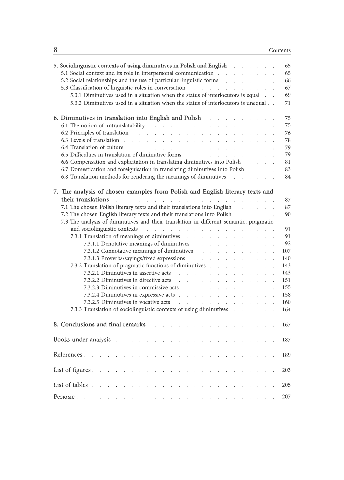 Fragment „Polish and English diminutives in literary translation: Pragmatic and cross-cultural perspectives” — strona 8 z 17