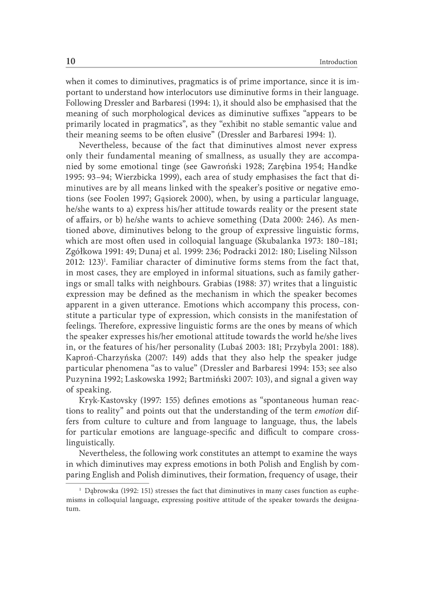 Fragment „Polish and English diminutives in literary translation: Pragmatic and cross-cultural perspectives” — strona 10 z 17