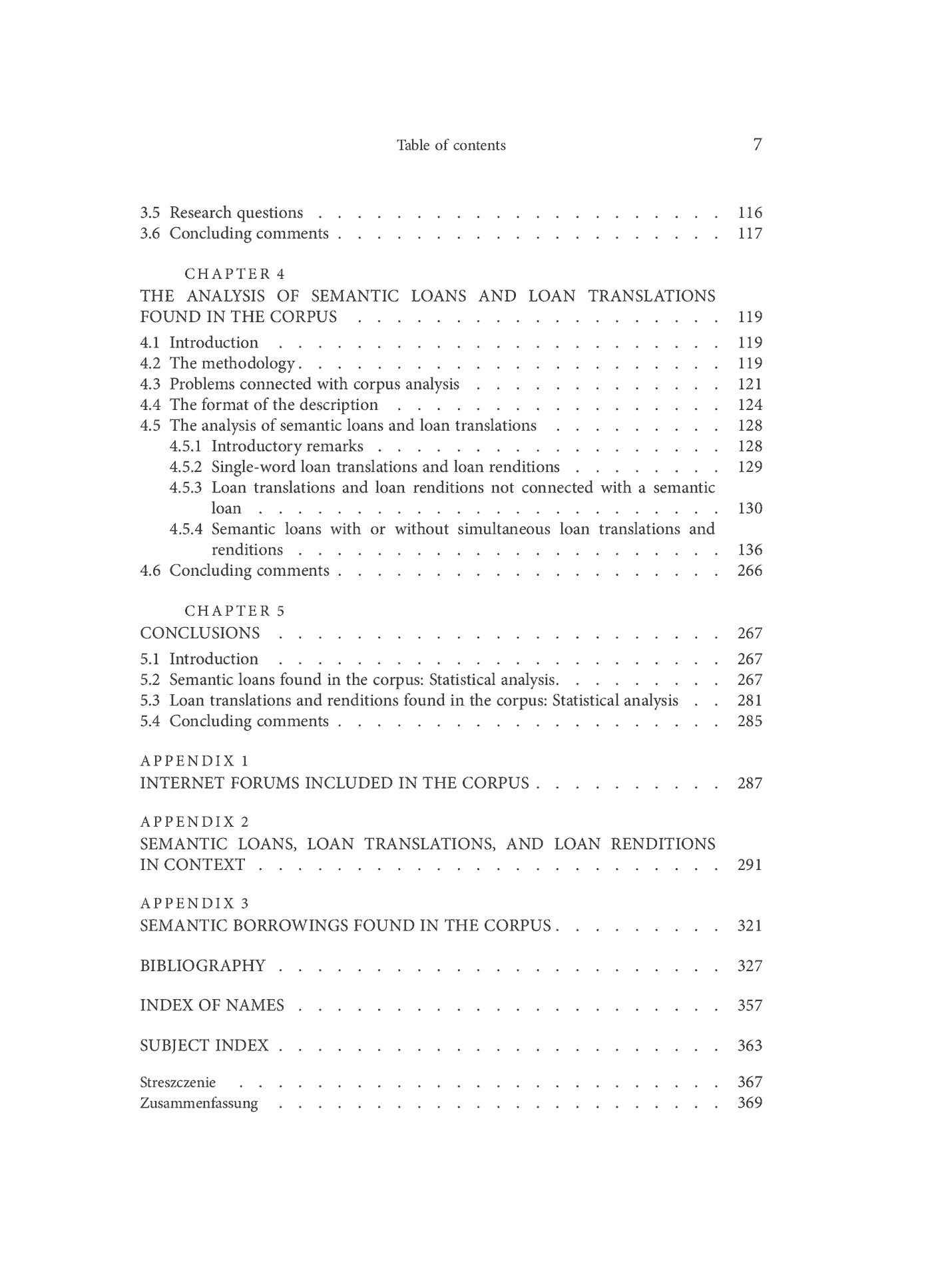 Fragment „English semantic loans, loan translations, and loan renditions in informal Polish of computer users” — strona 8 z 26
