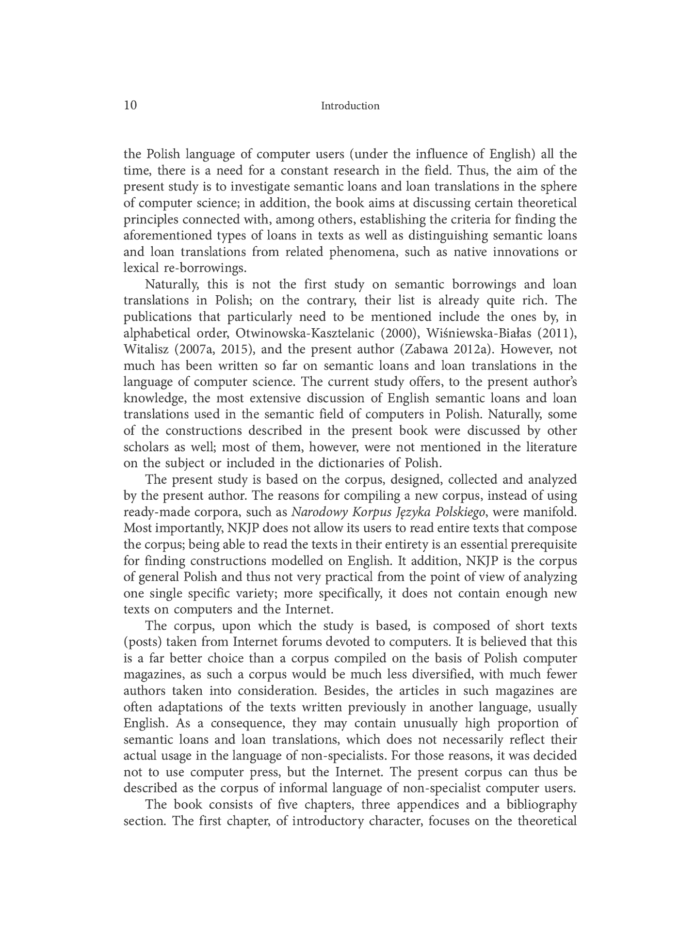 Fragment „English semantic loans, loan translations, and loan renditions in informal Polish of computer users” — strona 10 z 26