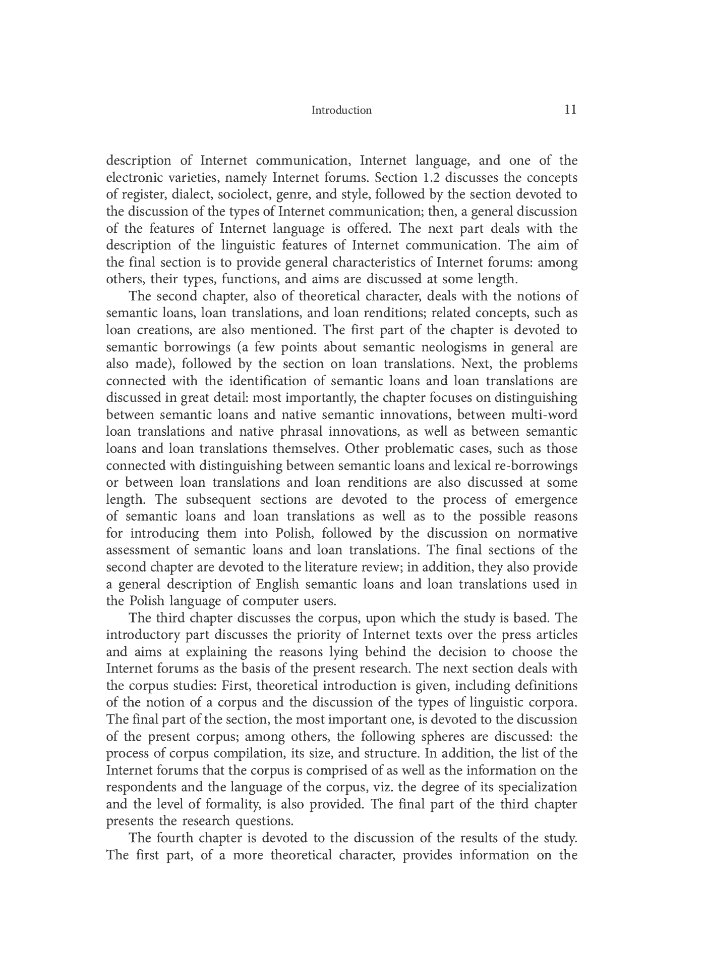 Fragment „English semantic loans, loan translations, and loan renditions in informal Polish of computer users” — strona 11 z 26
