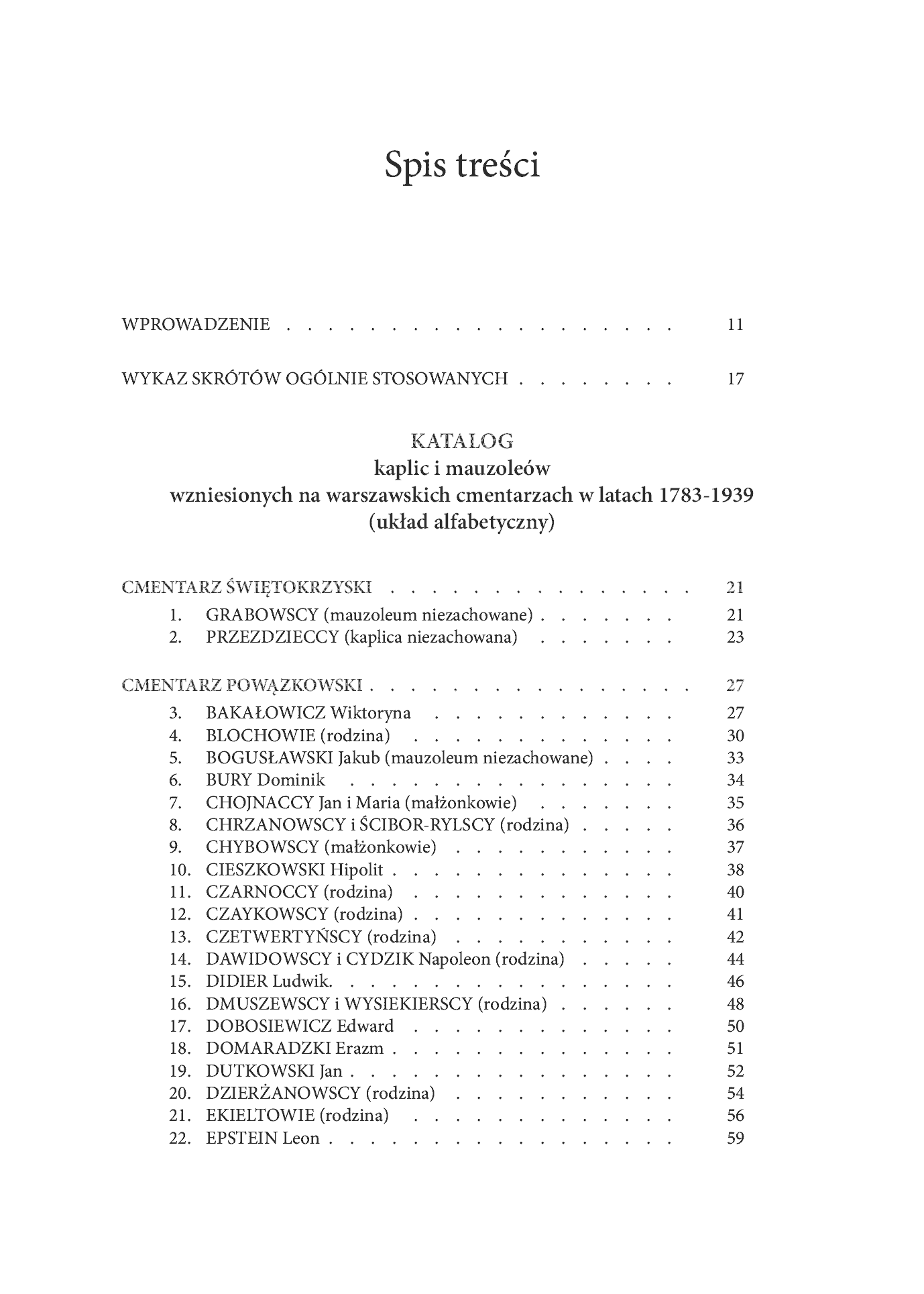Fragment „Kaplice i mauzolea na cmentarzach Warszawy w XIX i pierwszej połowie XX wieku tom 1 Dzieła i ich twórcy” — strona 1 z 12