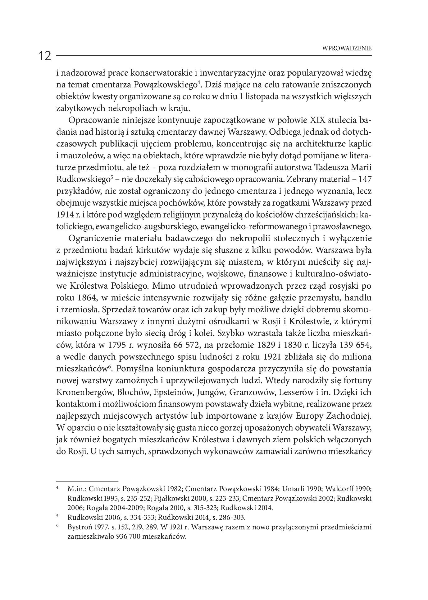Fragment „Kaplice i mauzolea na cmentarzach Warszawy w XIX i pierwszej połowie XX wieku tom 1 Dzieła i ich twórcy” — strona 8 z 12