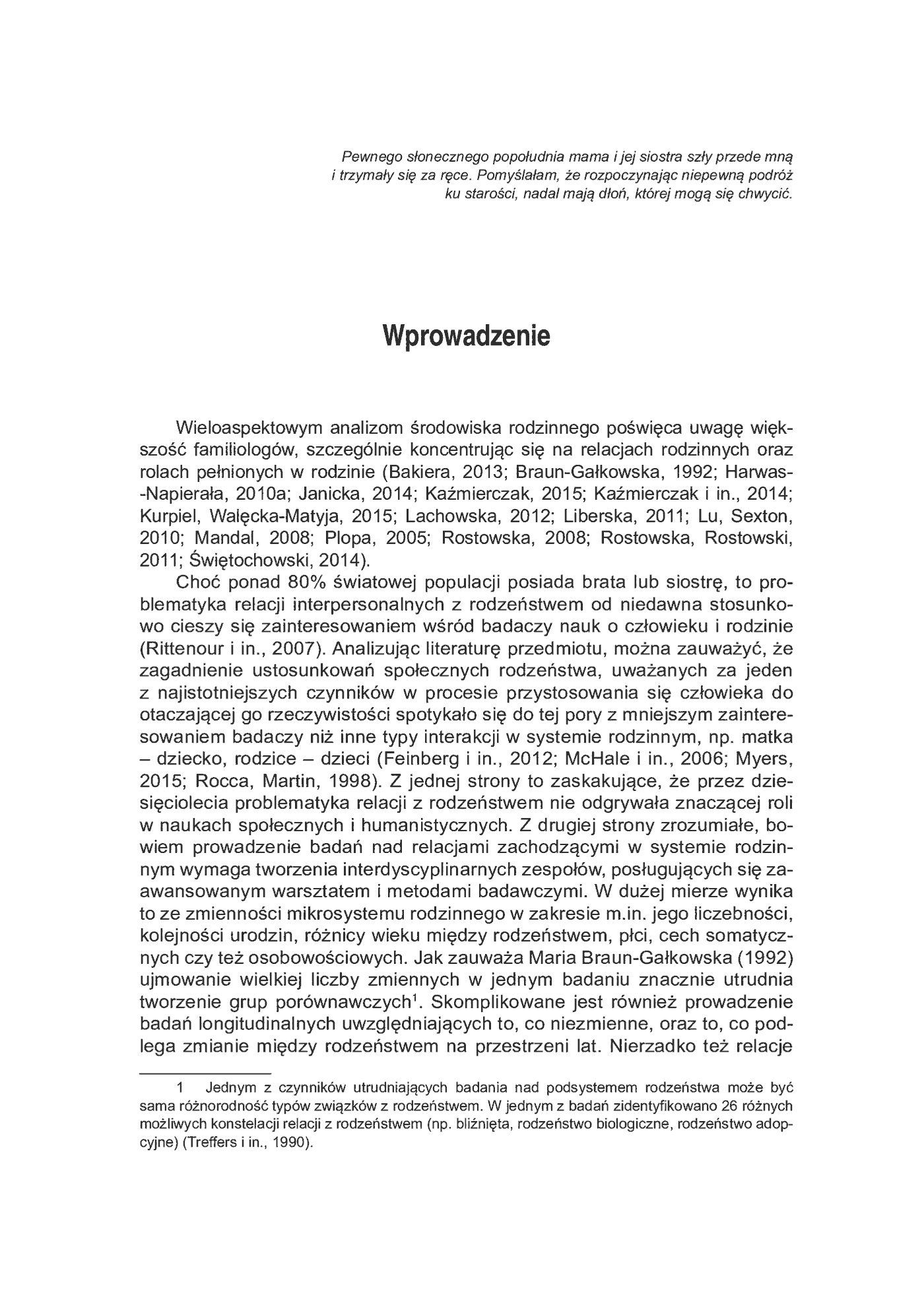Fragment „Relacje interpersonalne dorosłych rodzeństw w aspekcie funkcjonowania psychospołecznego i krytycznych wydarzeń życiowych” — strona 8 z 21