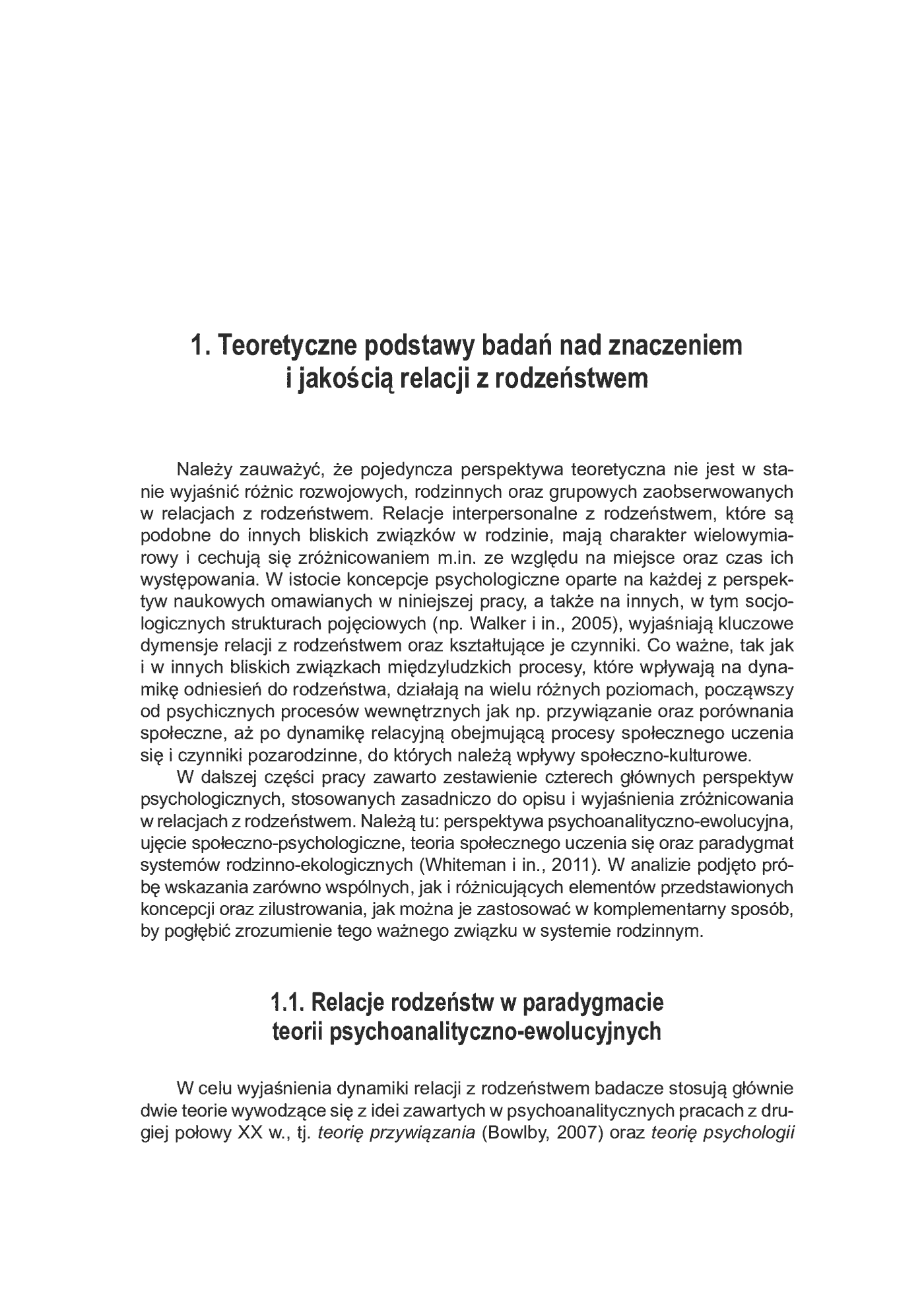 Fragment „Relacje interpersonalne dorosłych rodzeństw w aspekcie funkcjonowania psychospołecznego i krytycznych wydarzeń życiowych” — strona 13 z 21