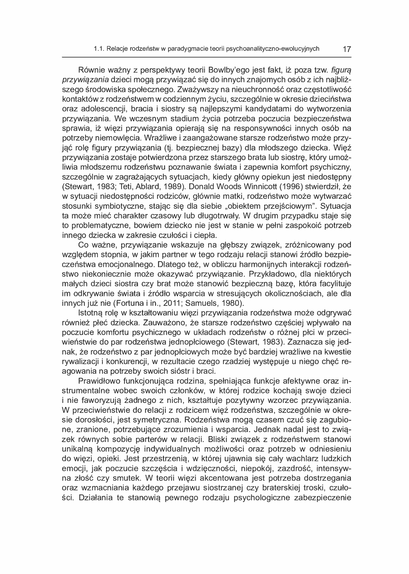 Fragment „Relacje interpersonalne dorosłych rodzeństw w aspekcie funkcjonowania psychospołecznego i krytycznych wydarzeń życiowych” — strona 17 z 21