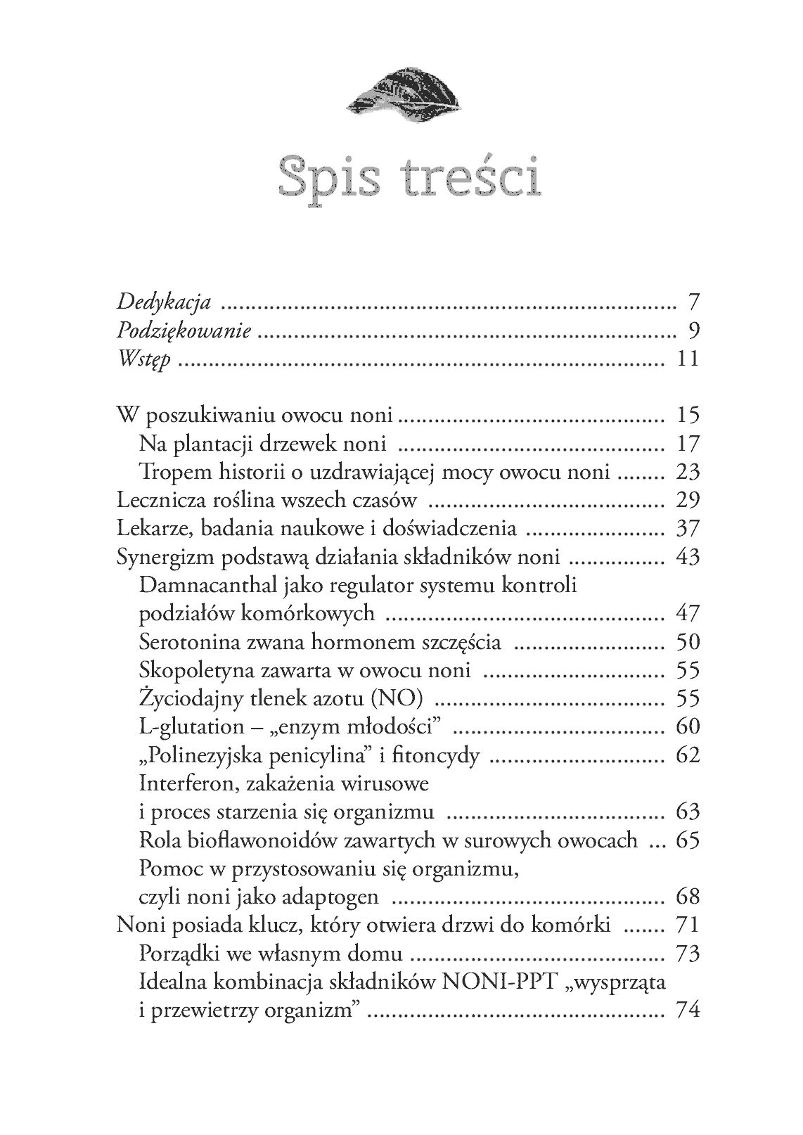 Fragment „Noni. Polinezyjski sekret zdrowia” — strona 5 z 14