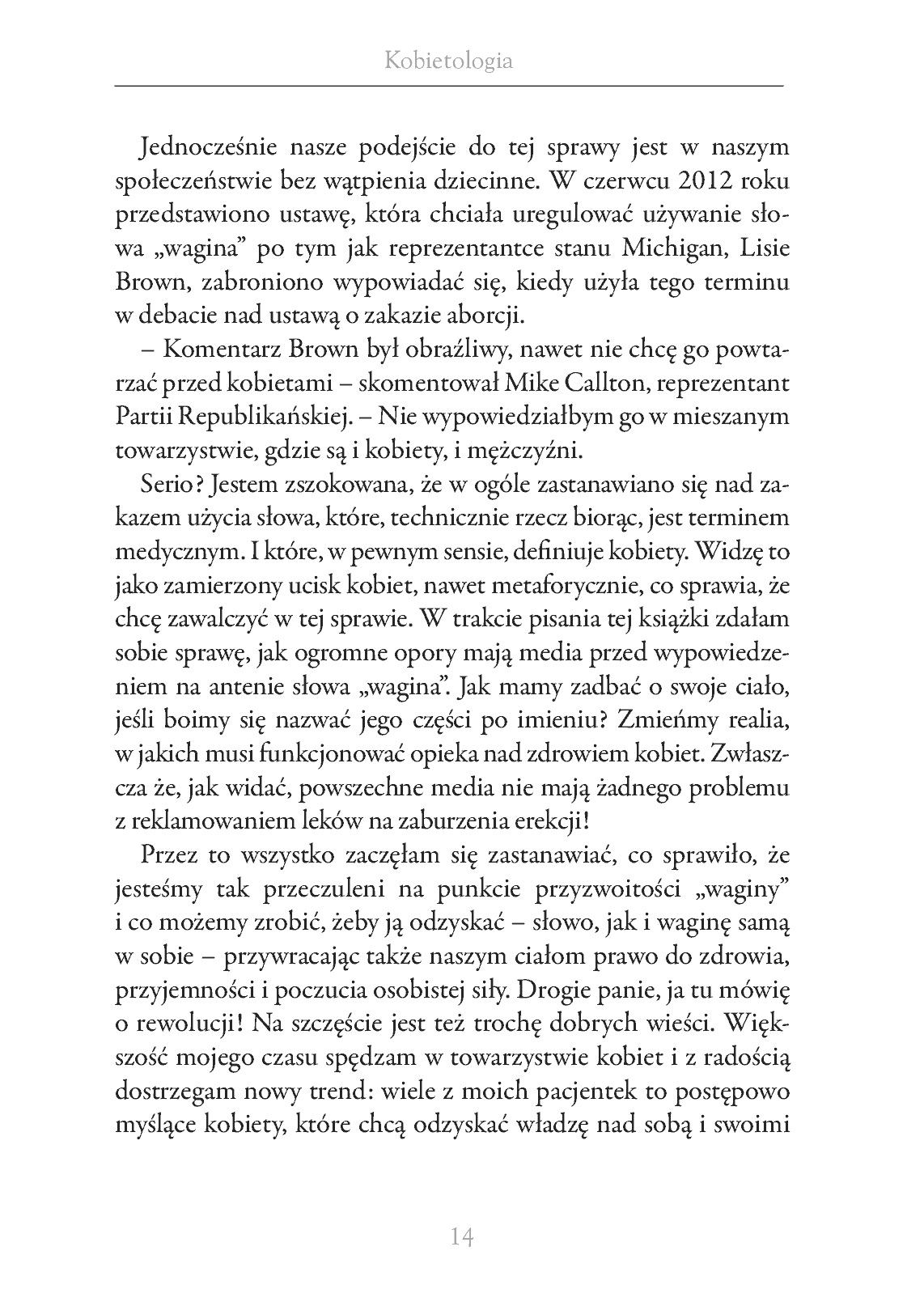Fragment „Kobietologia - kompletny przewodnik po życiu intymnym kobiety” — strona 14 z 30