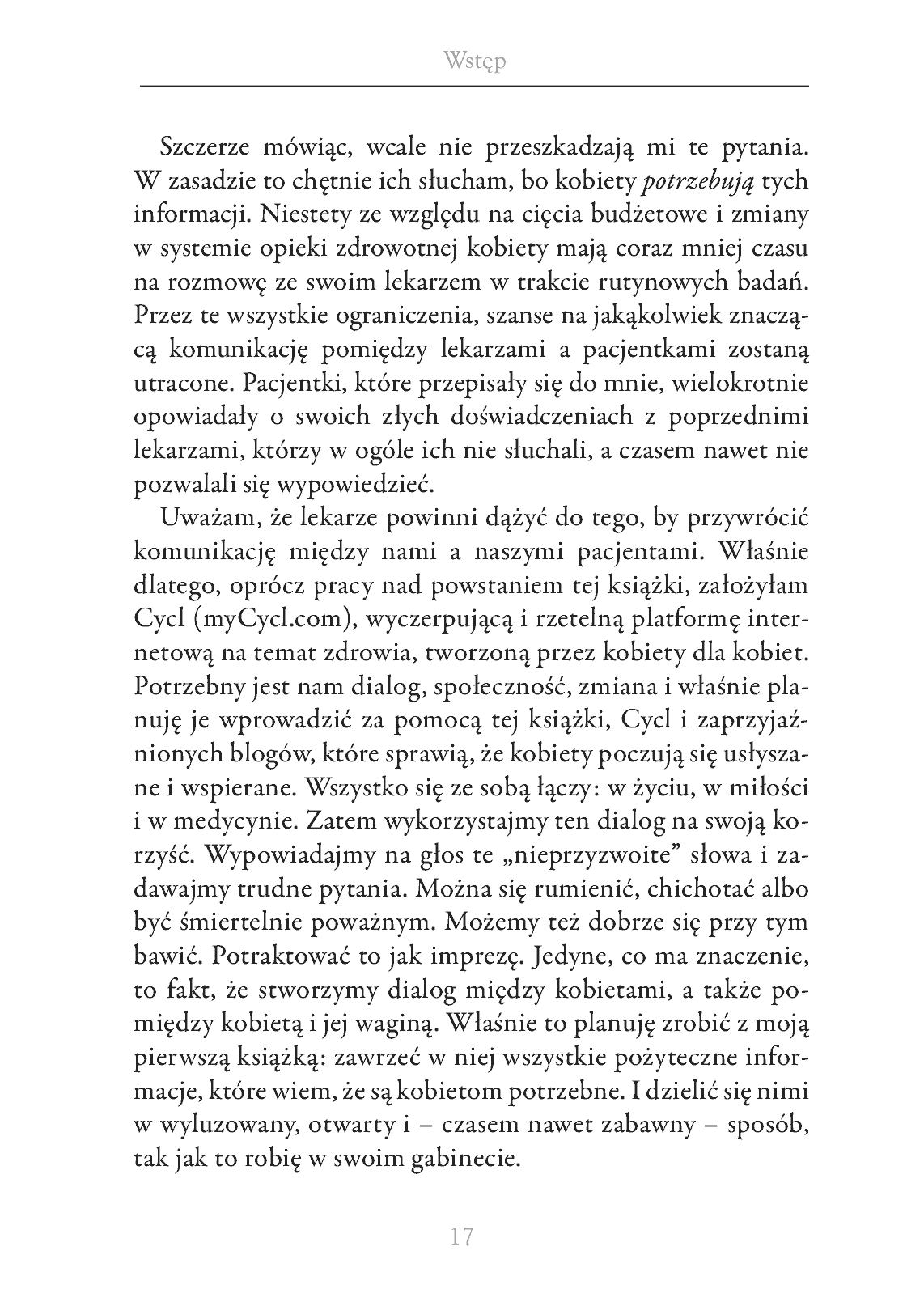 Fragment „Kobietologia - kompletny przewodnik po życiu intymnym kobiety” — strona 17 z 30