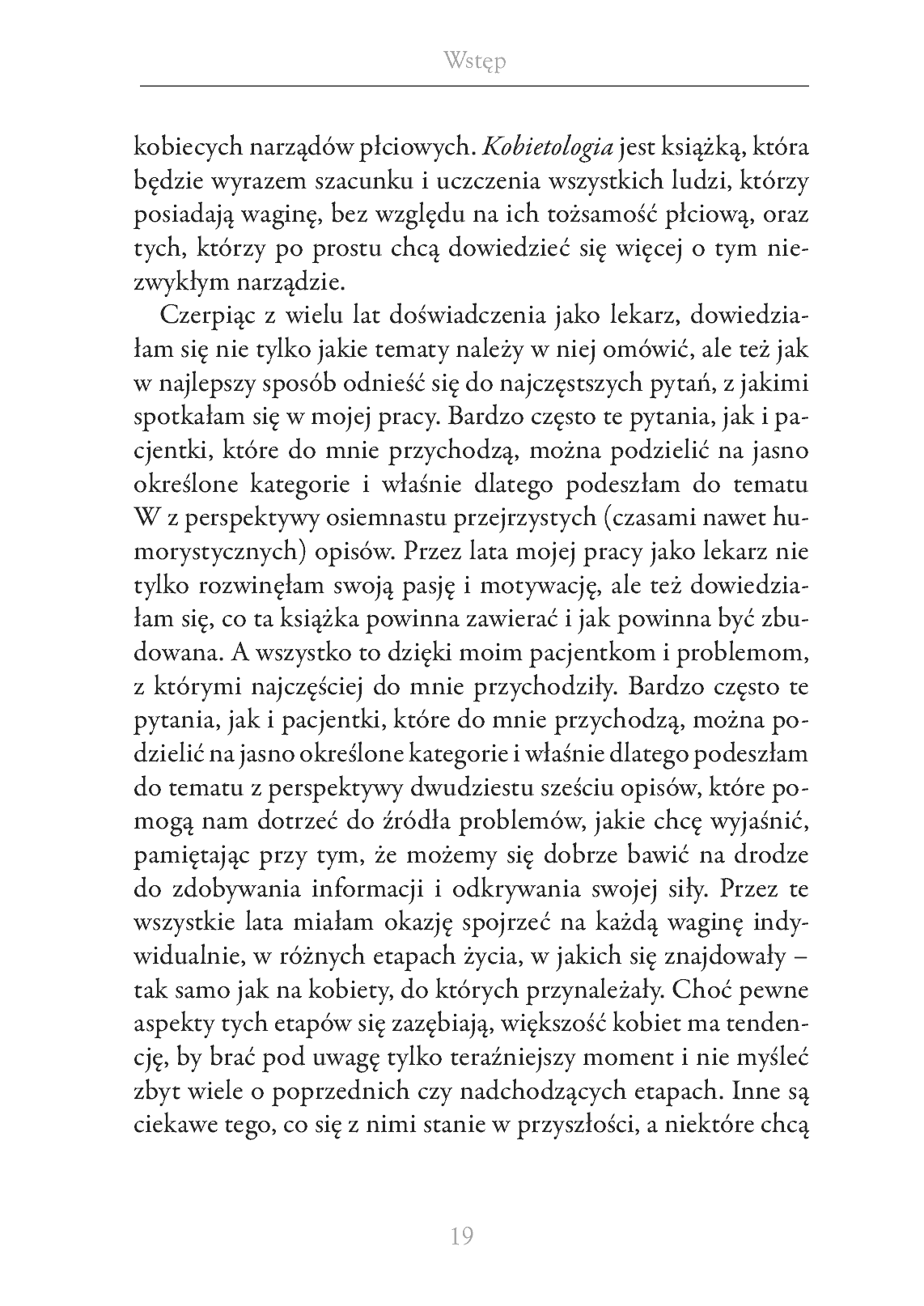 Fragment „Kobietologia - kompletny przewodnik po życiu intymnym kobiety” — strona 19 z 30