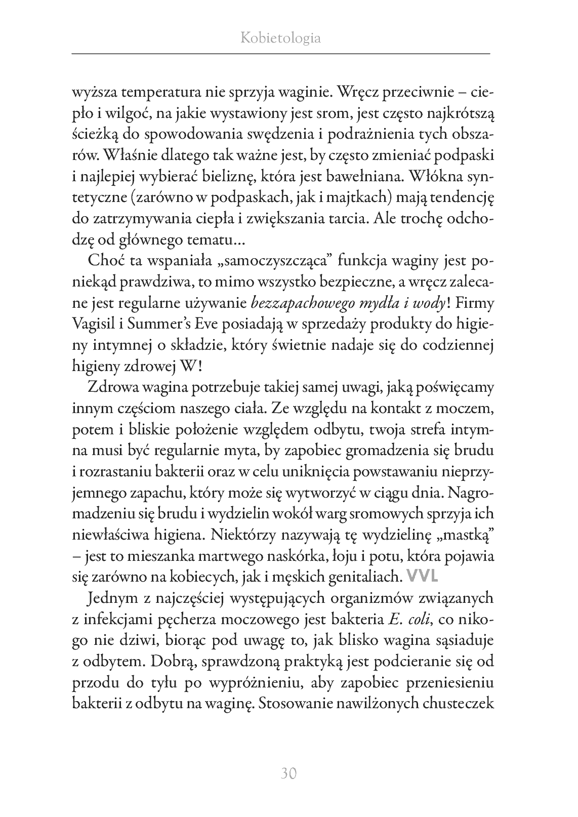 Fragment „Kobietologia - kompletny przewodnik po życiu intymnym kobiety” — strona 30 z 30