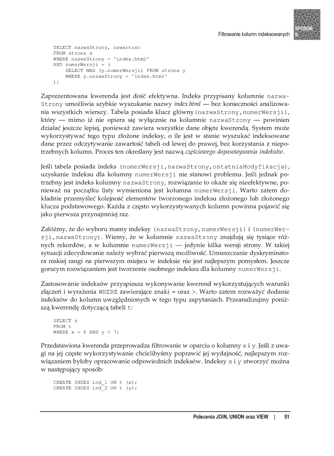Fragment „100 sposobów na SQL” — strona 12 z 24