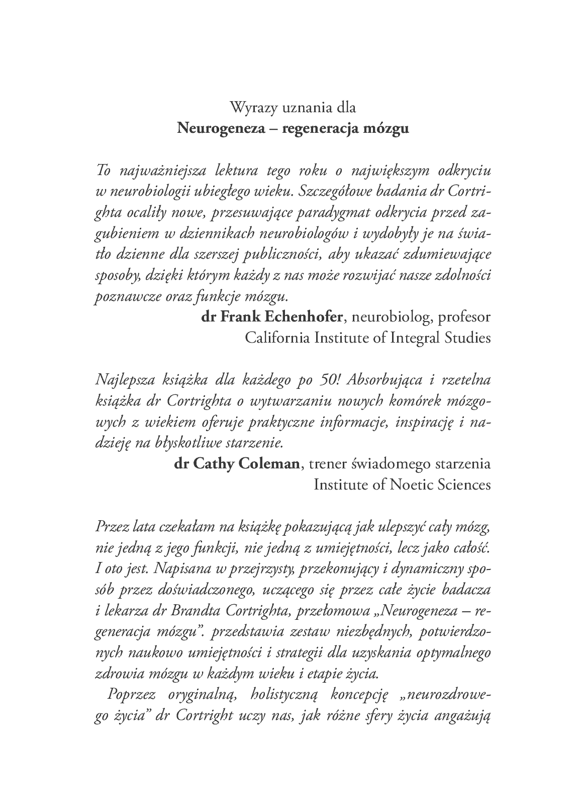 Fragment „Neurogeneza - regeneracja mózgu” — strona 3 z 30