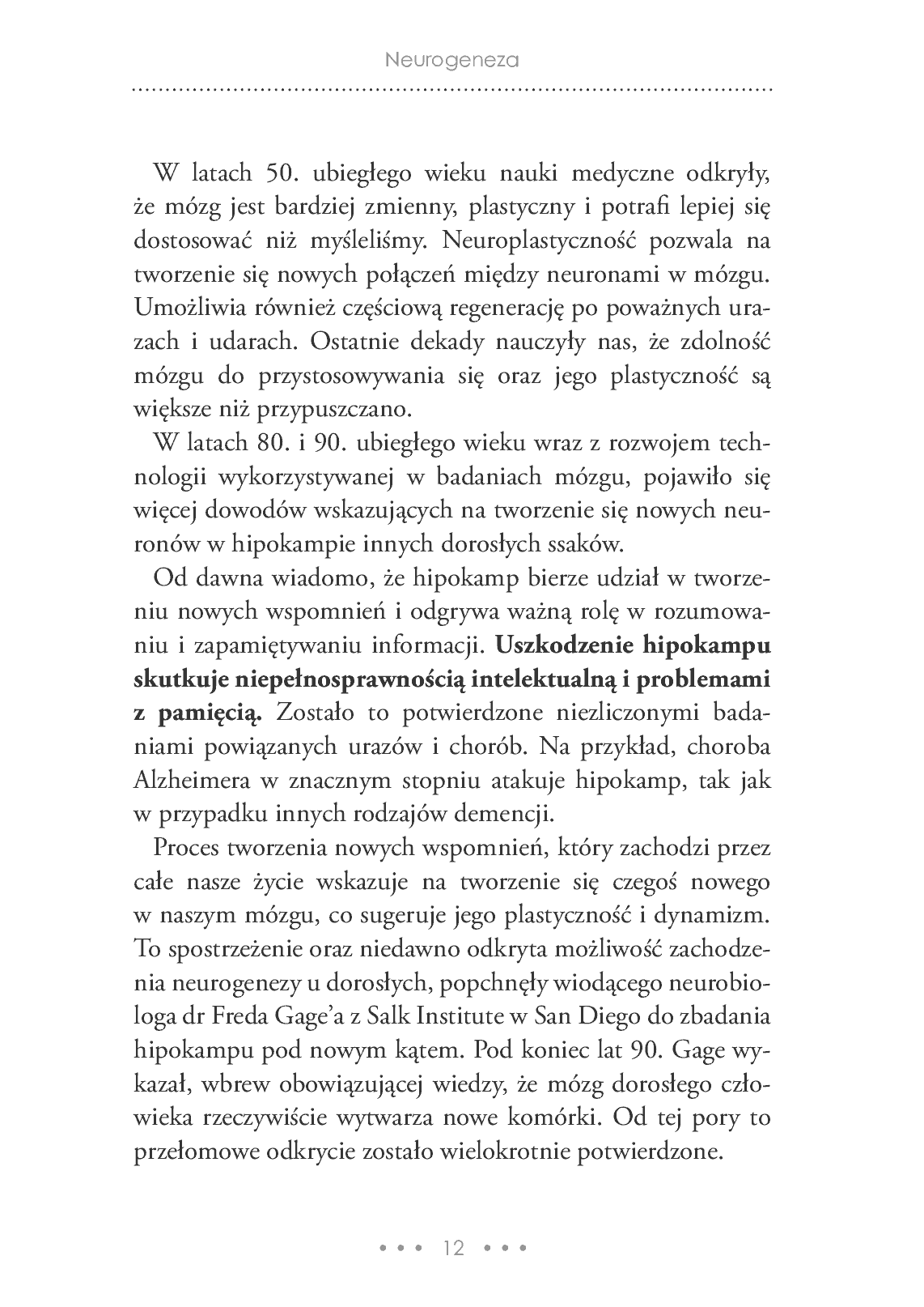 Fragment „Neurogeneza - regeneracja mózgu” — strona 12 z 30