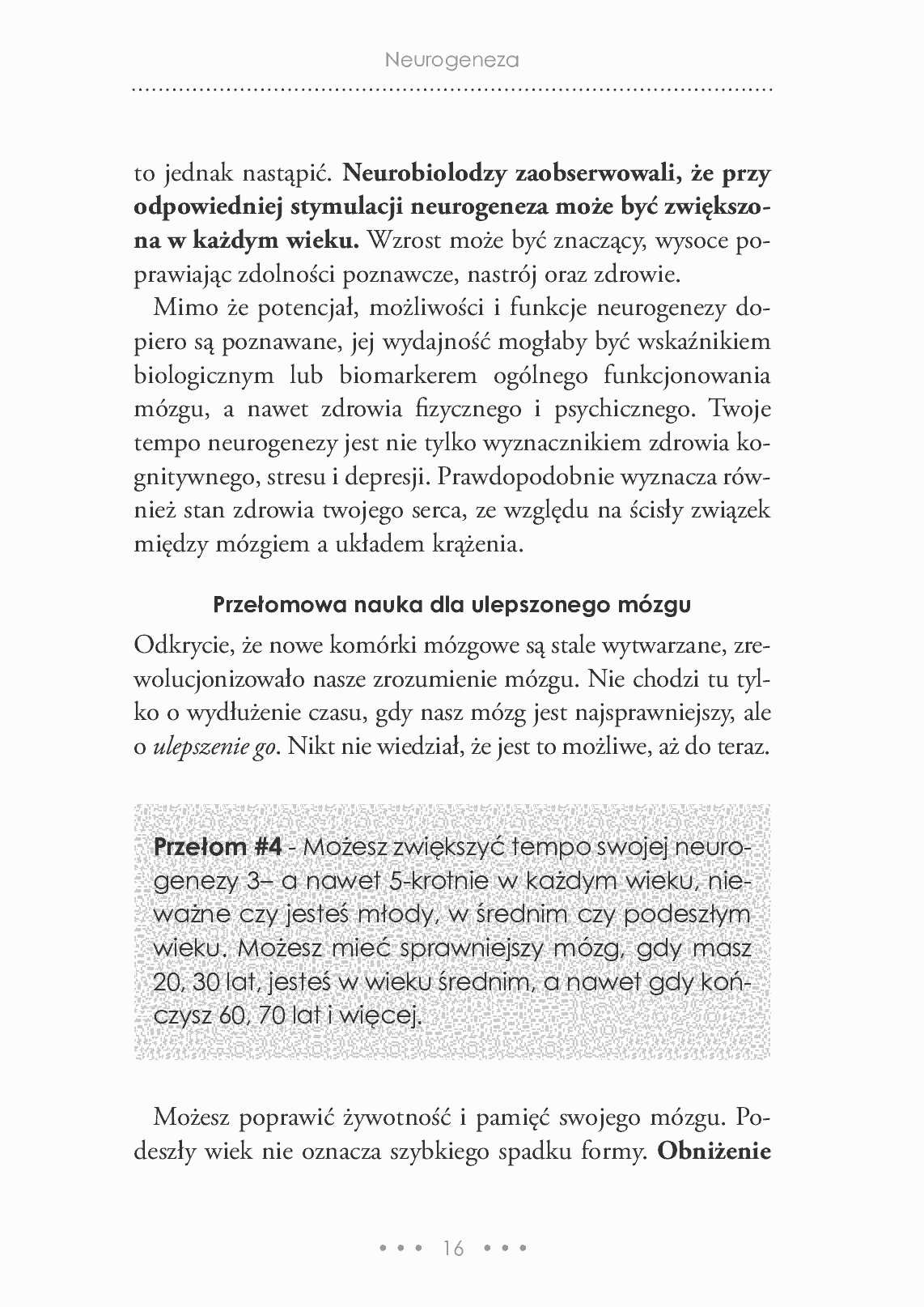 Fragment „Neurogeneza - regeneracja mózgu” — strona 16 z 30