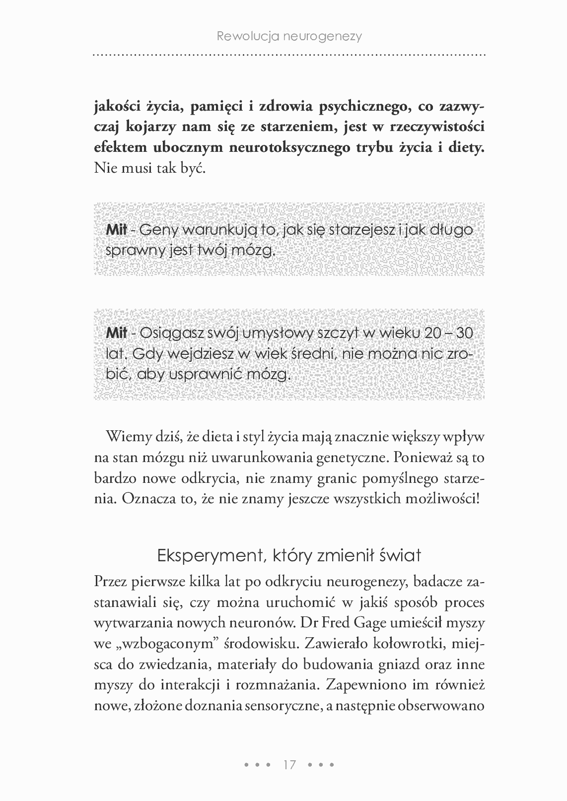 Fragment „Neurogeneza - regeneracja mózgu” — strona 17 z 30