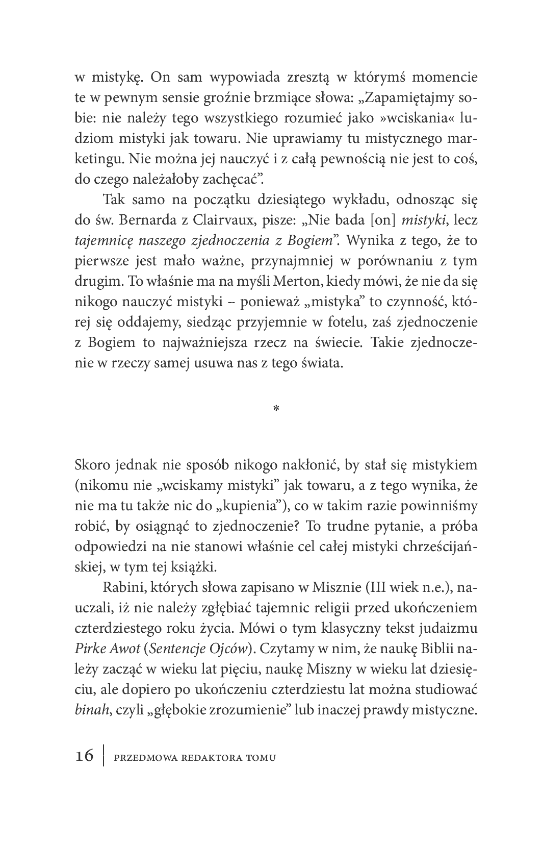Fragment „Mistyka chrześcijańska. Trzynaście spotkań ze słynnym trapistą” — strona 16 z 30