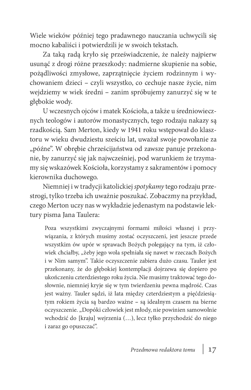 Fragment „Mistyka chrześcijańska. Trzynaście spotkań ze słynnym trapistą” — strona 17 z 30