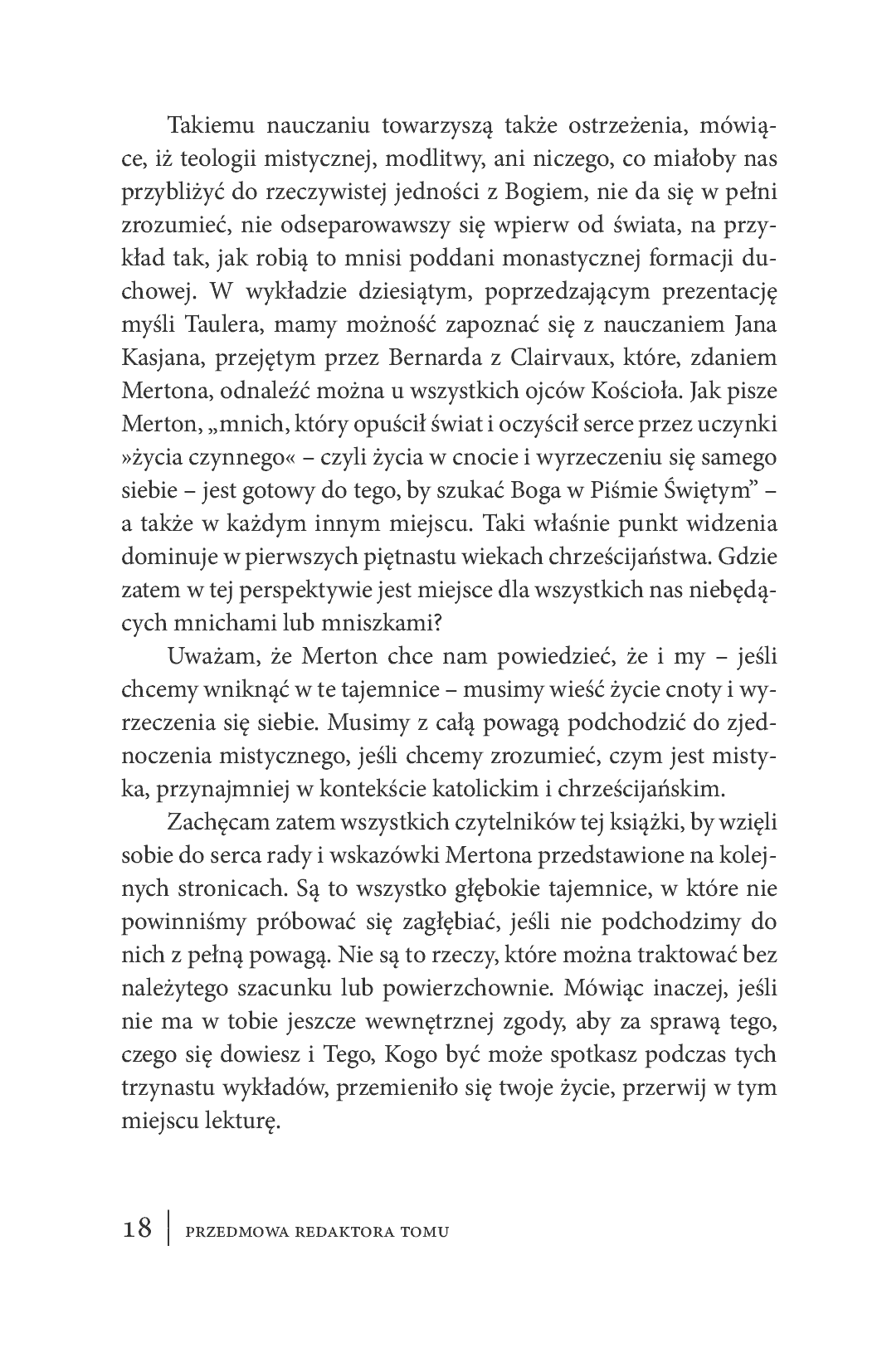 Fragment „Mistyka chrześcijańska. Trzynaście spotkań ze słynnym trapistą” — strona 18 z 30