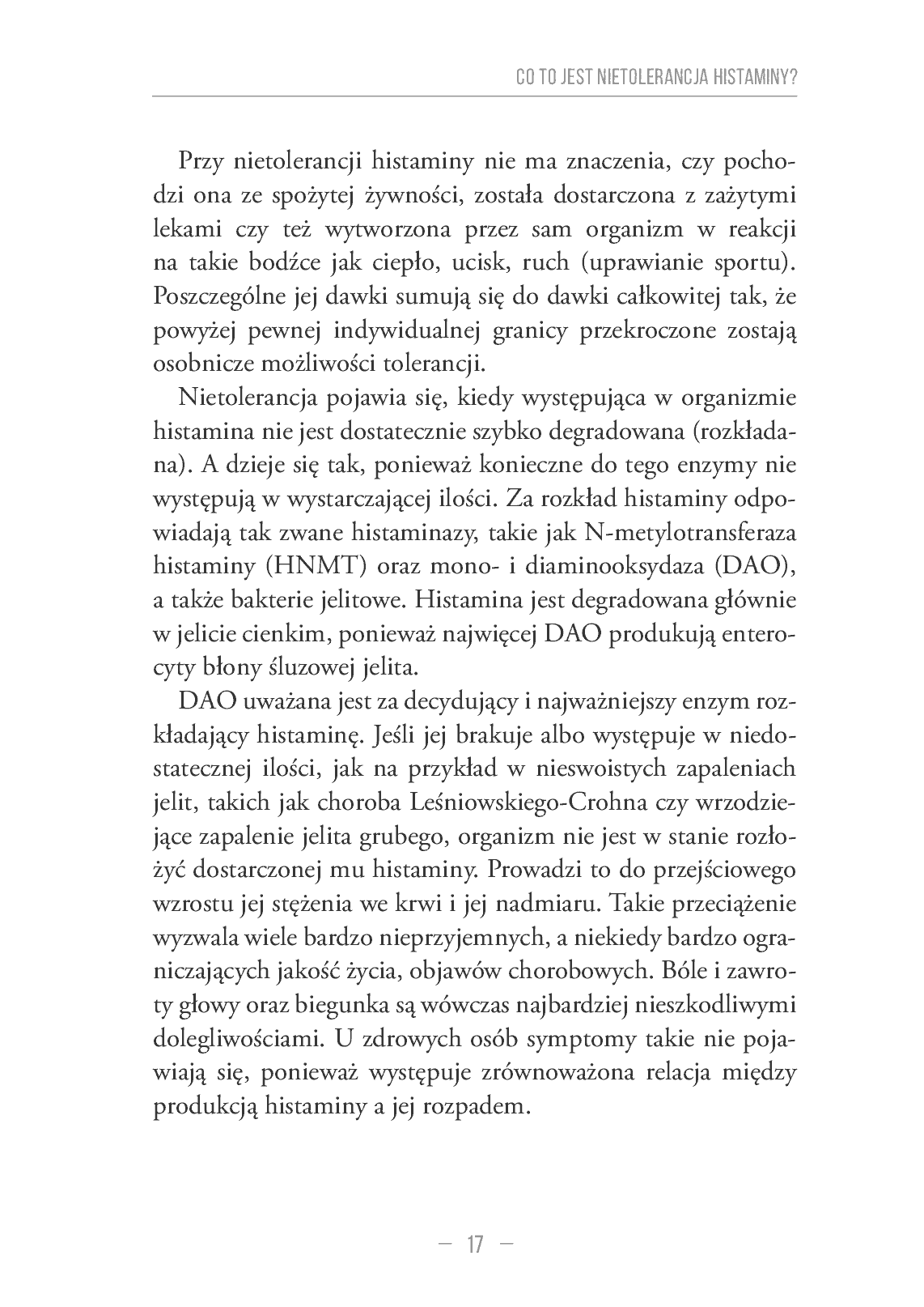 Fragment „Histamina a niebezpieczne alergeny” — strona 17 z 23