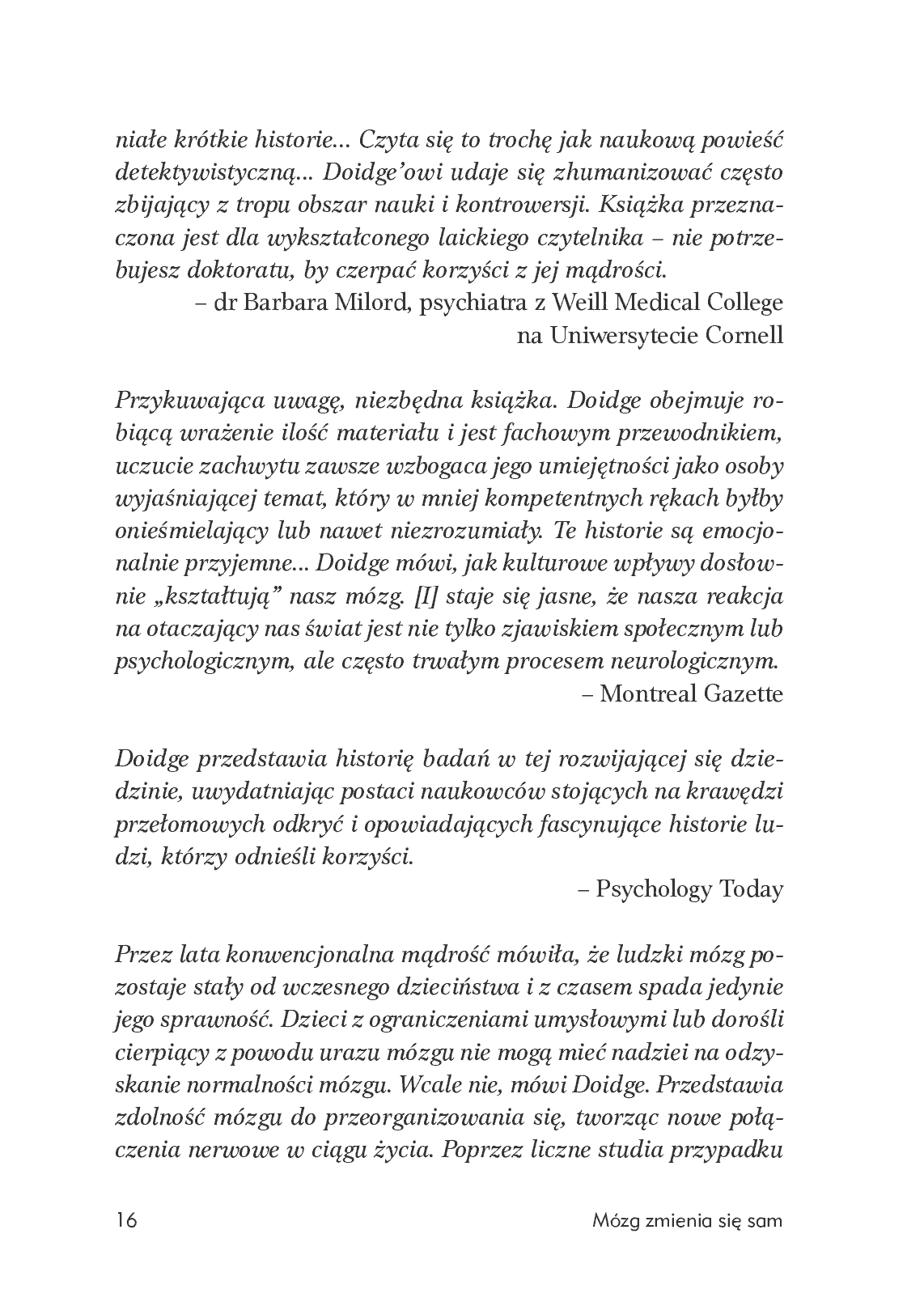 Fragment „Mózg zmienia się sam” — strona 16 z 30