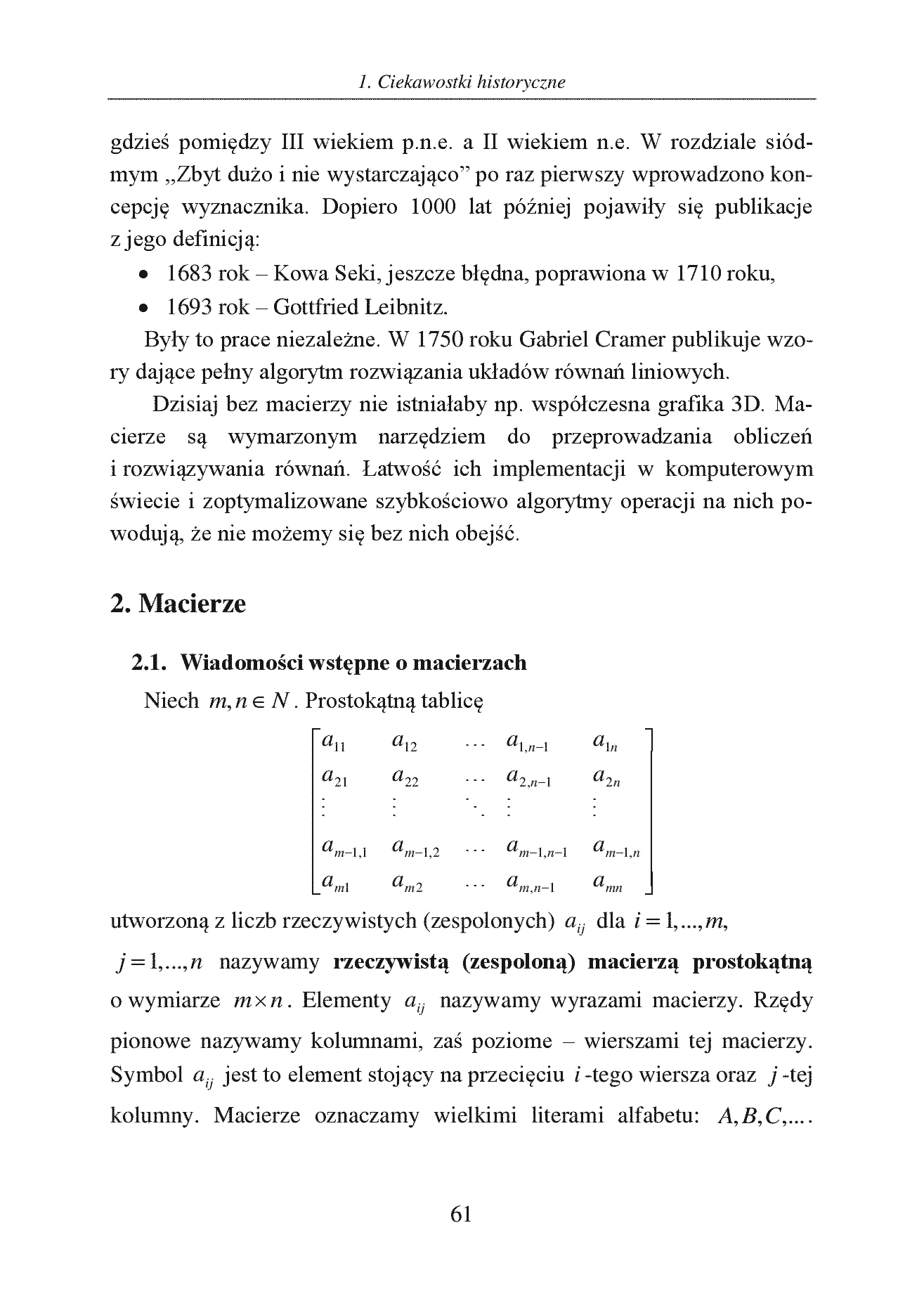 Fragment „Algebra liniowa z elementami geometrii. Teoria, przykłady, zadania” — strona 1 z 10