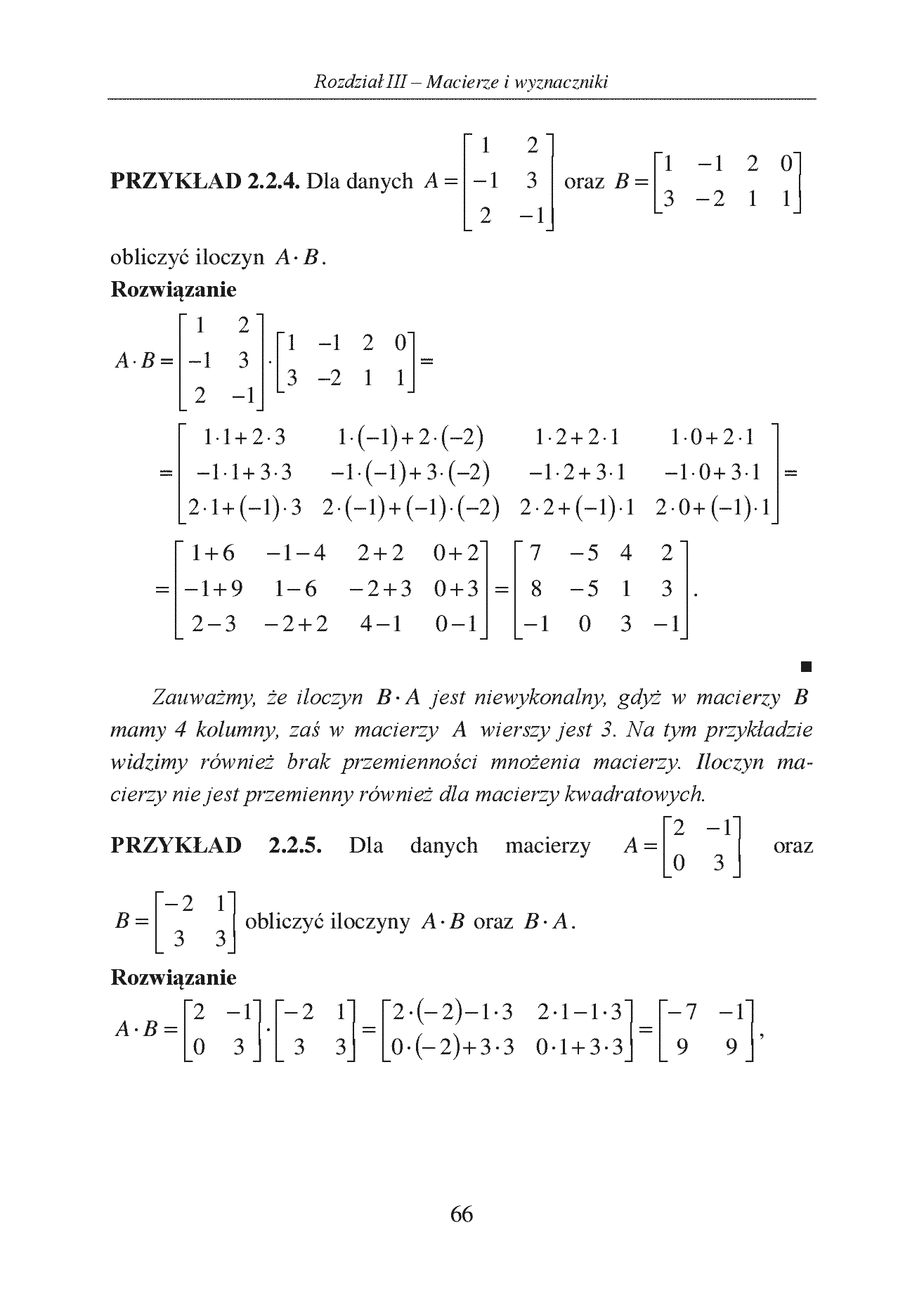 Fragment „Algebra liniowa z elementami geometrii. Teoria, przykłady, zadania” — strona 6 z 10