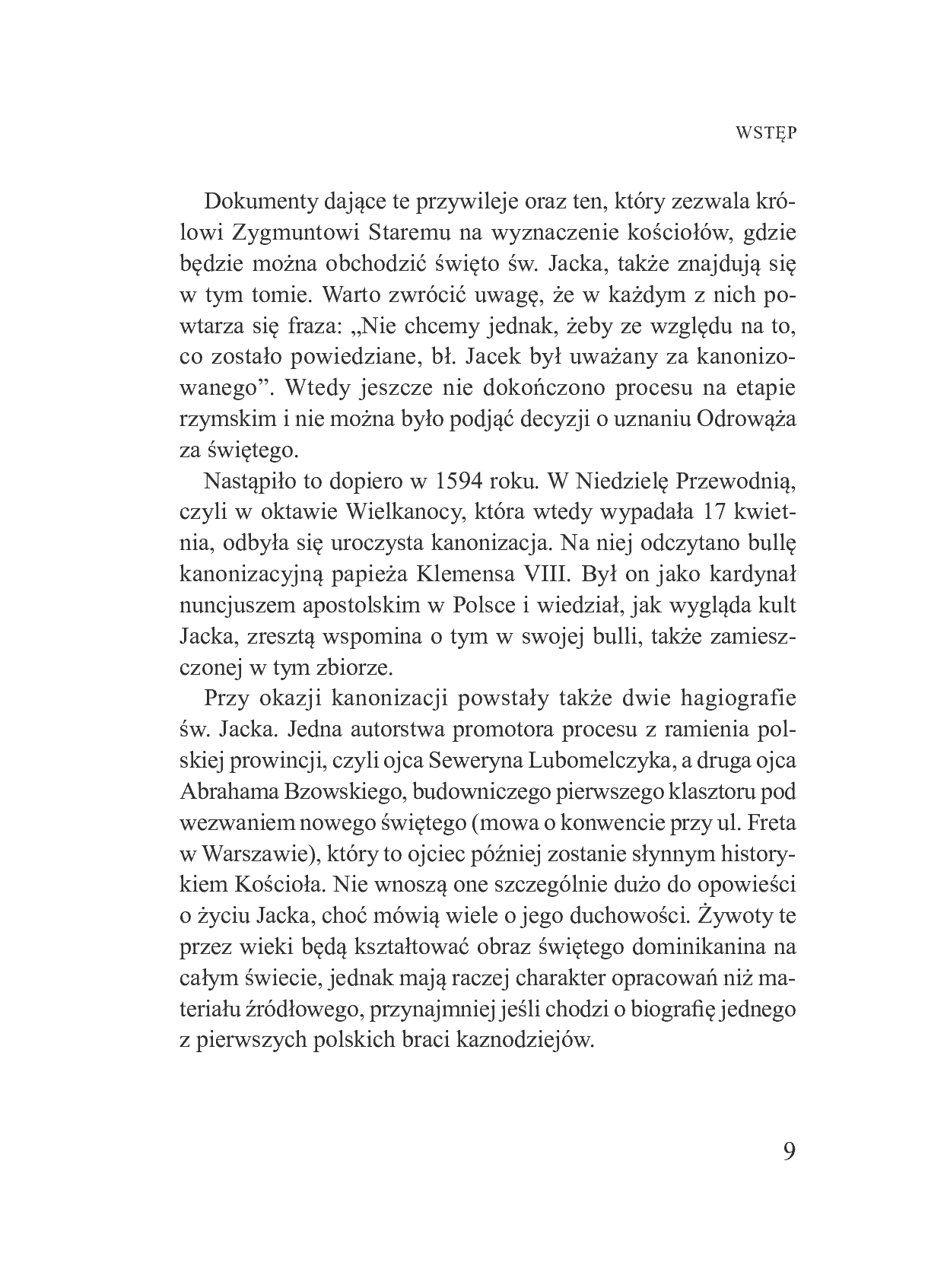 Fragment „Święty Jacek. Życie i cuda. Źródła z tradycji dominikańskiej” — strona 10 z 14