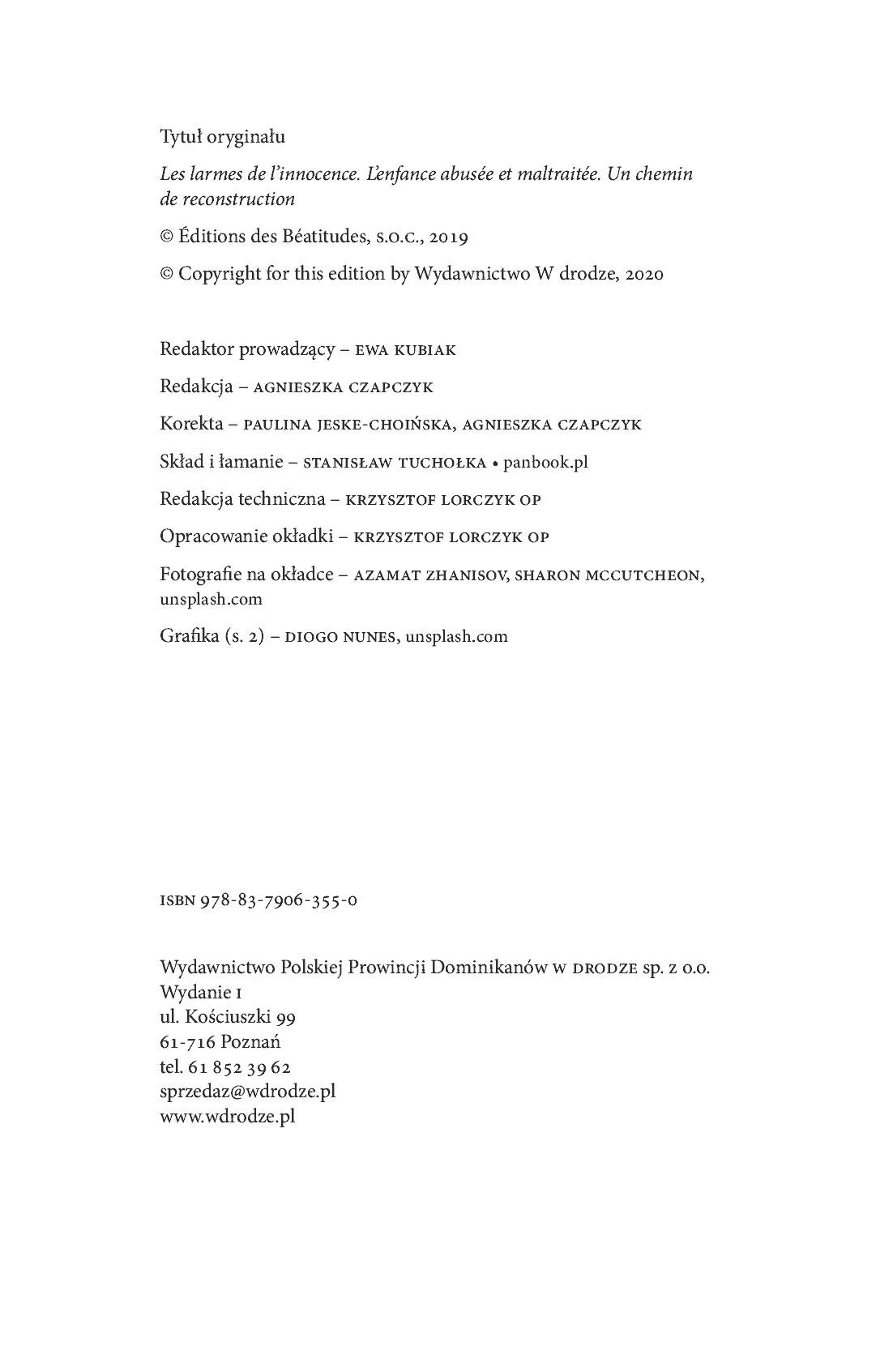 Fragment „Łzy niewinności. Przemoc seksualna w dzieciństwie. Droga duchowego uzdrowienia Ze wstępem ks. abp. Wojciecha Polaka” — strona 5 z 12