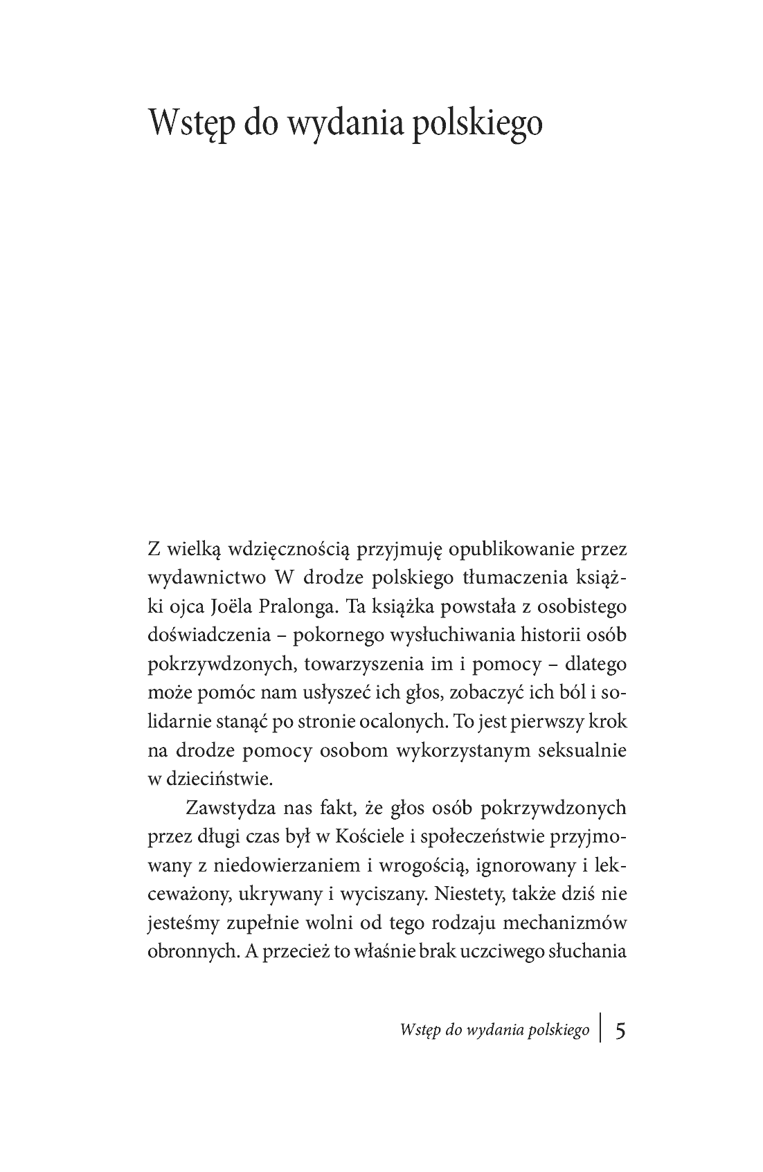 Fragment „Łzy niewinności. Przemoc seksualna w dzieciństwie. Droga duchowego uzdrowienia Ze wstępem ks. abp. Wojciecha Polaka” — strona 6 z 12