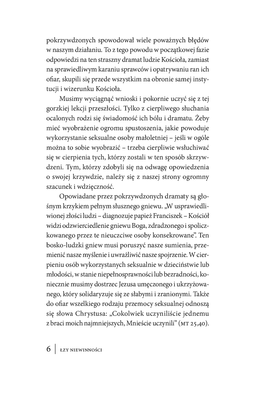Fragment „Łzy niewinności. Przemoc seksualna w dzieciństwie. Droga duchowego uzdrowienia Ze wstępem ks. abp. Wojciecha Polaka” — strona 7 z 12