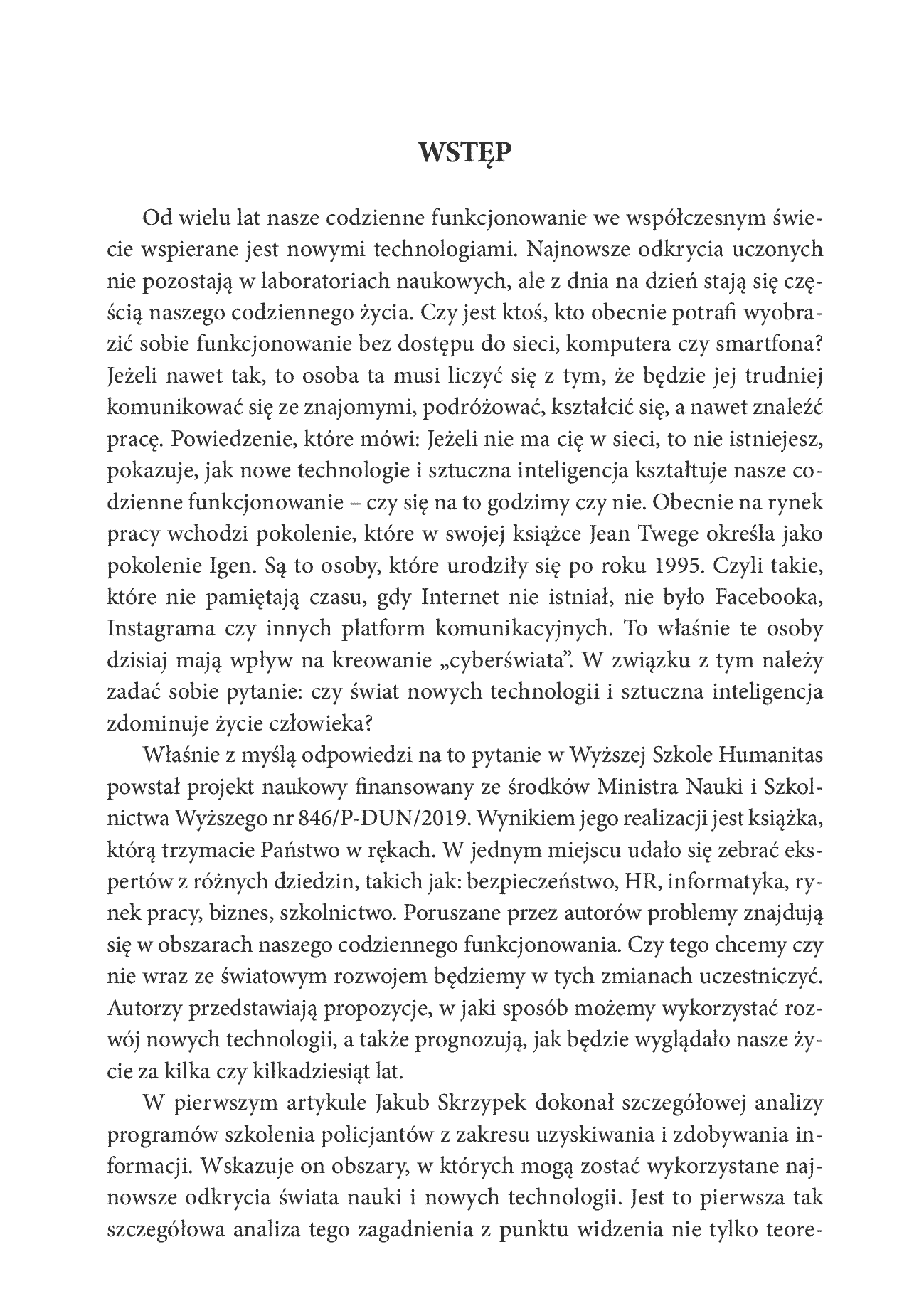 Fragment „Świat nowych technologii. Czy sztuczna inteligencja zdominuje życie człowieka?” — strona 1 z 4