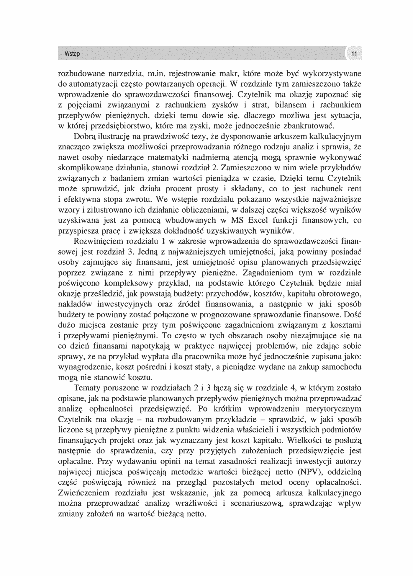 Fragment „Finanse z arkuszem kalkulacyjnym” — strona 12 z 20