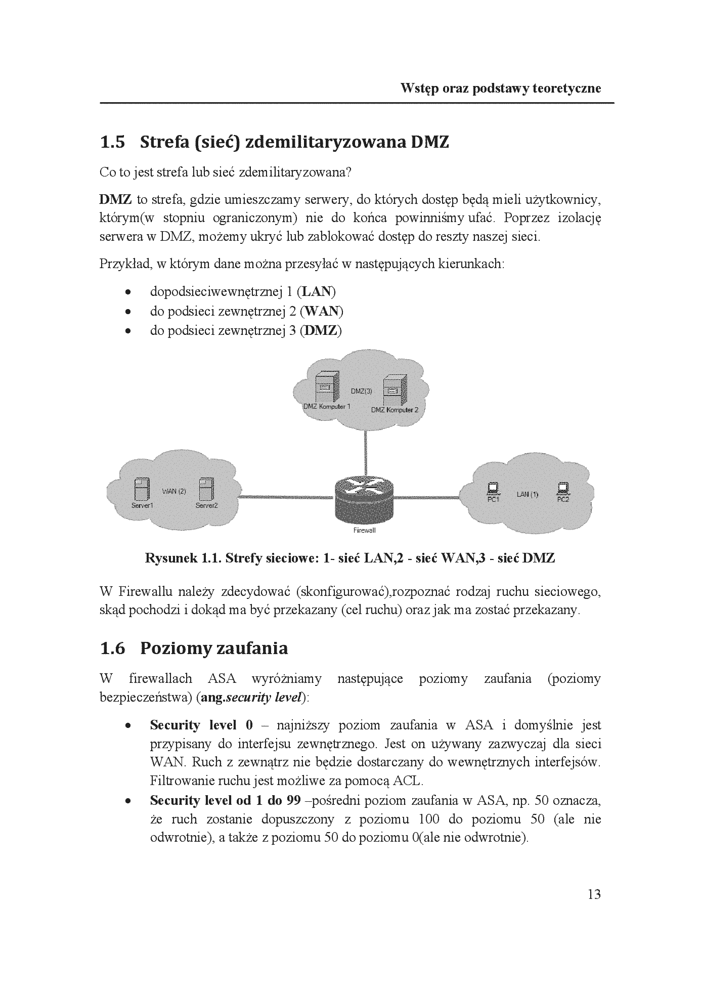 Fragment „Konfiguracja Firewalli CISCO ASA w programie Packet Tracer” — strona 7 z 10