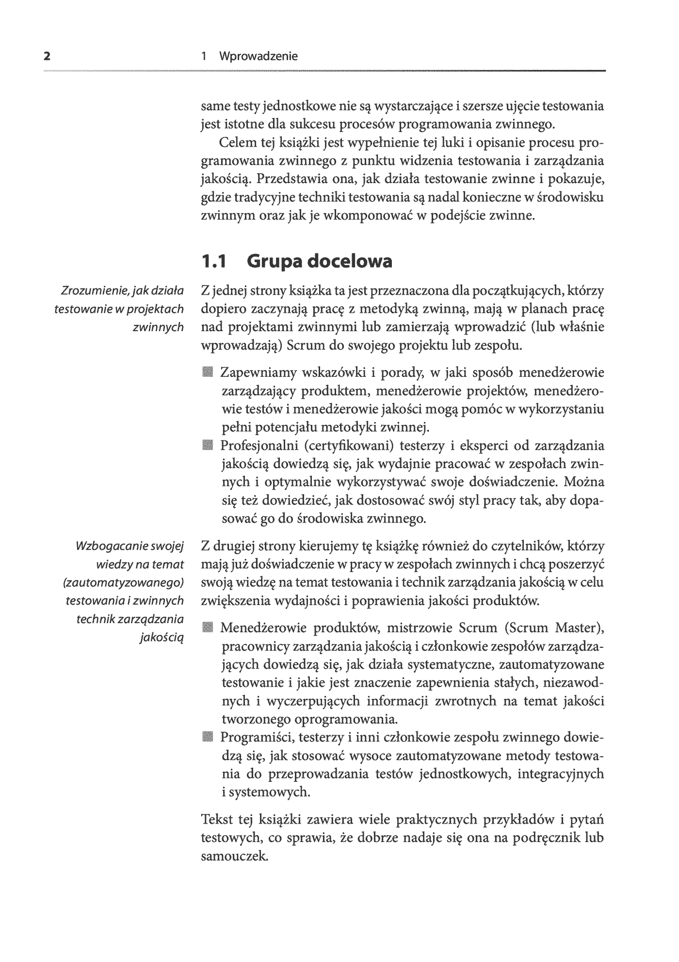 Fragment „Testowanie w procesie Scrum. Przewodnik po zarządzaniu jakością oprogramowania w świecie programowania” — strona 8 z 30