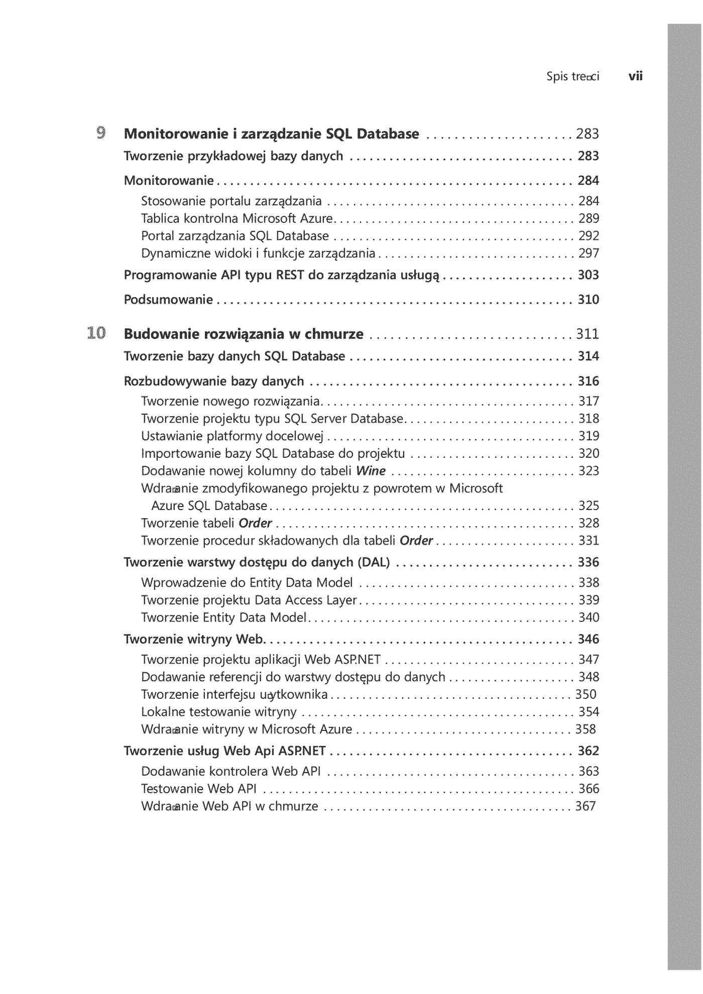 Fragment „Microsoft Azure SQL Database Krok po kroku” — strona 7 z 30