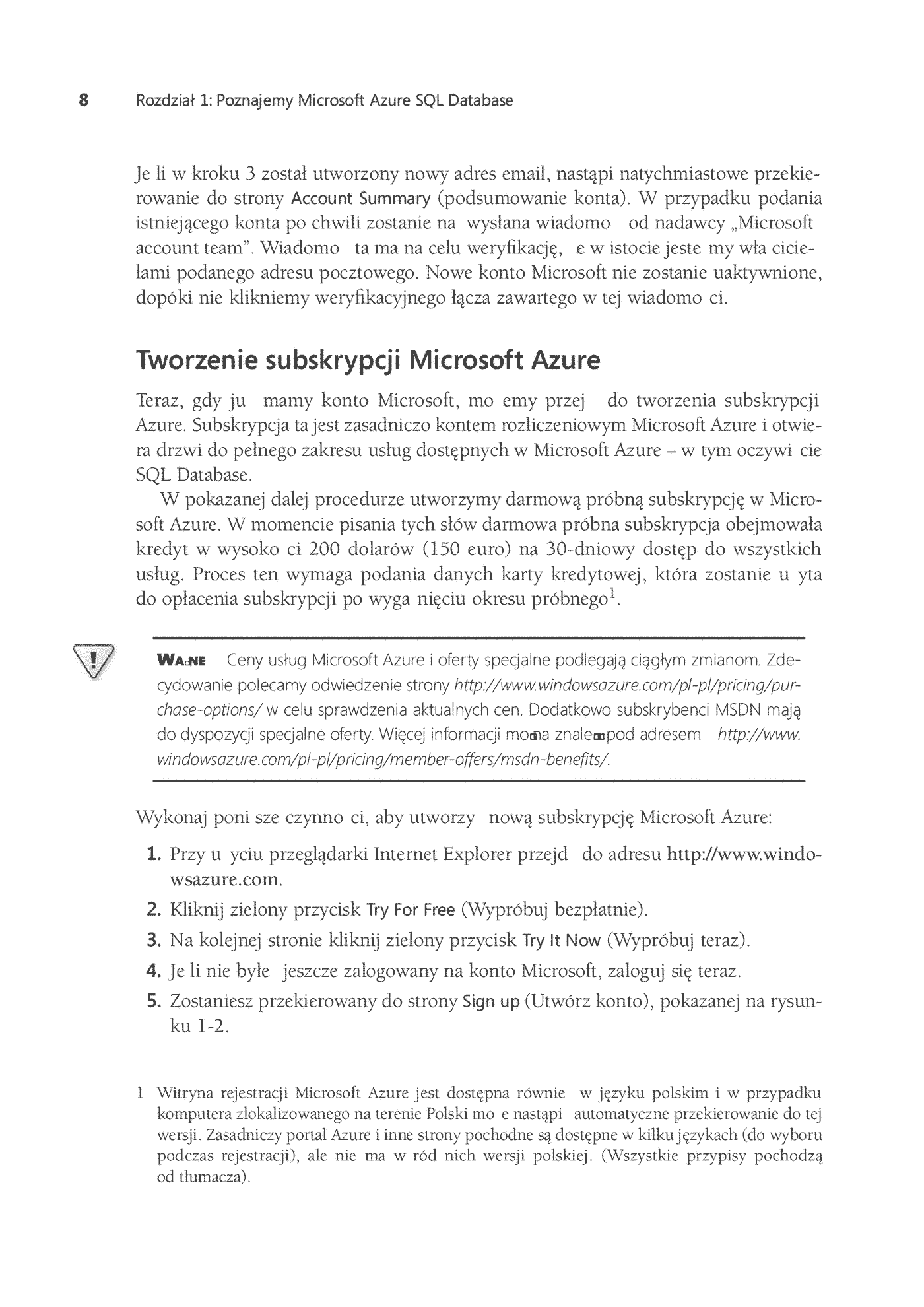 Fragment „Microsoft Azure SQL Database Krok po kroku” — strona 28 z 30