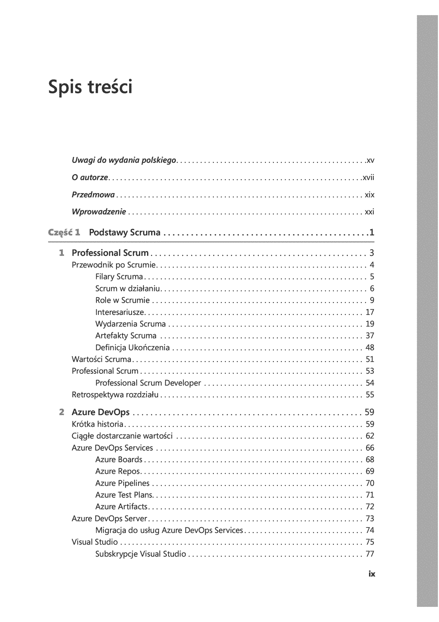 Fragment „Profesjonalne wytwarzanie oprogramowania z zastosowaniem Scruma i usług Azure DevOps” — strona 1 z 30