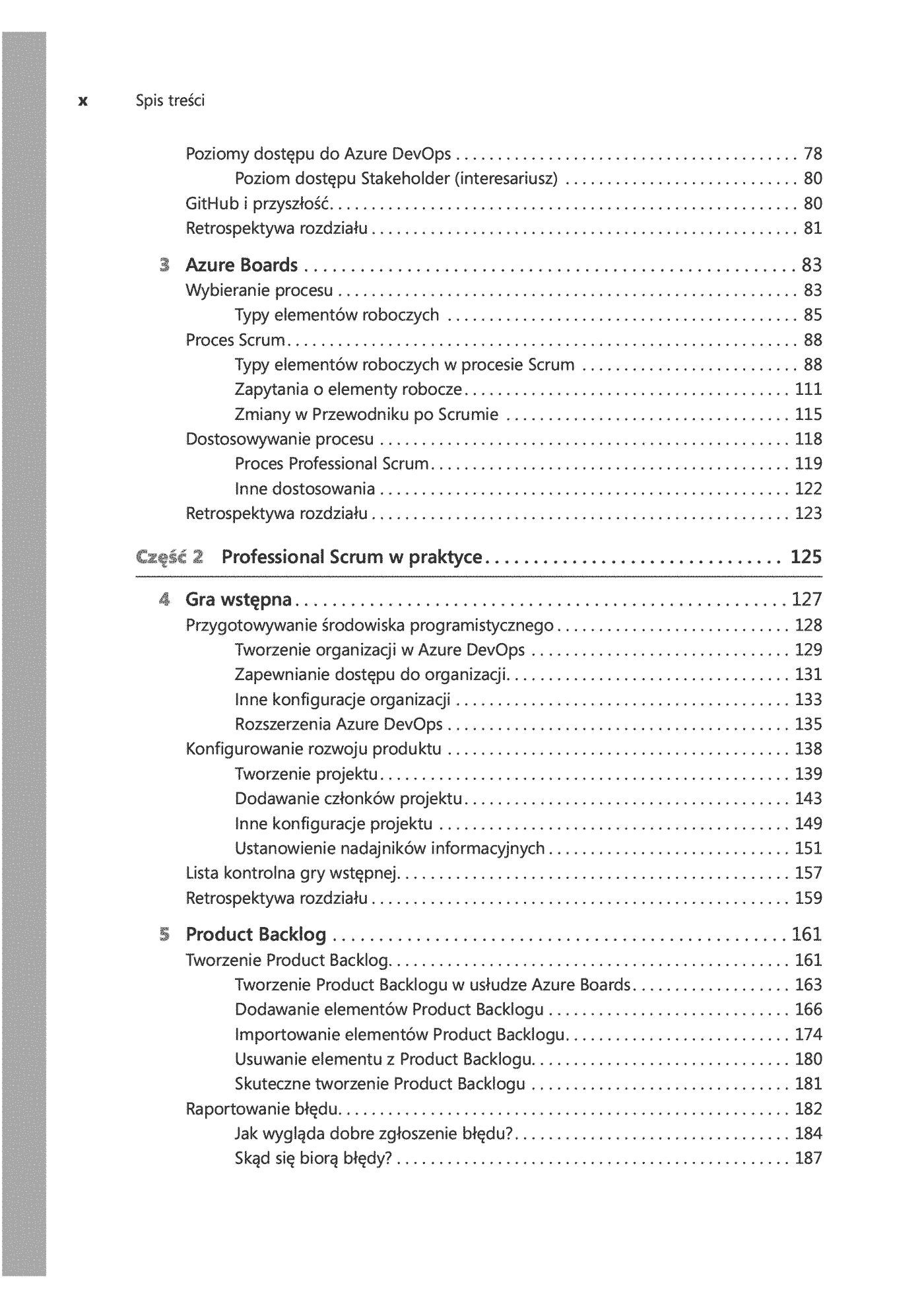 Fragment „Profesjonalne wytwarzanie oprogramowania z zastosowaniem Scruma i usług Azure DevOps” — strona 2 z 30