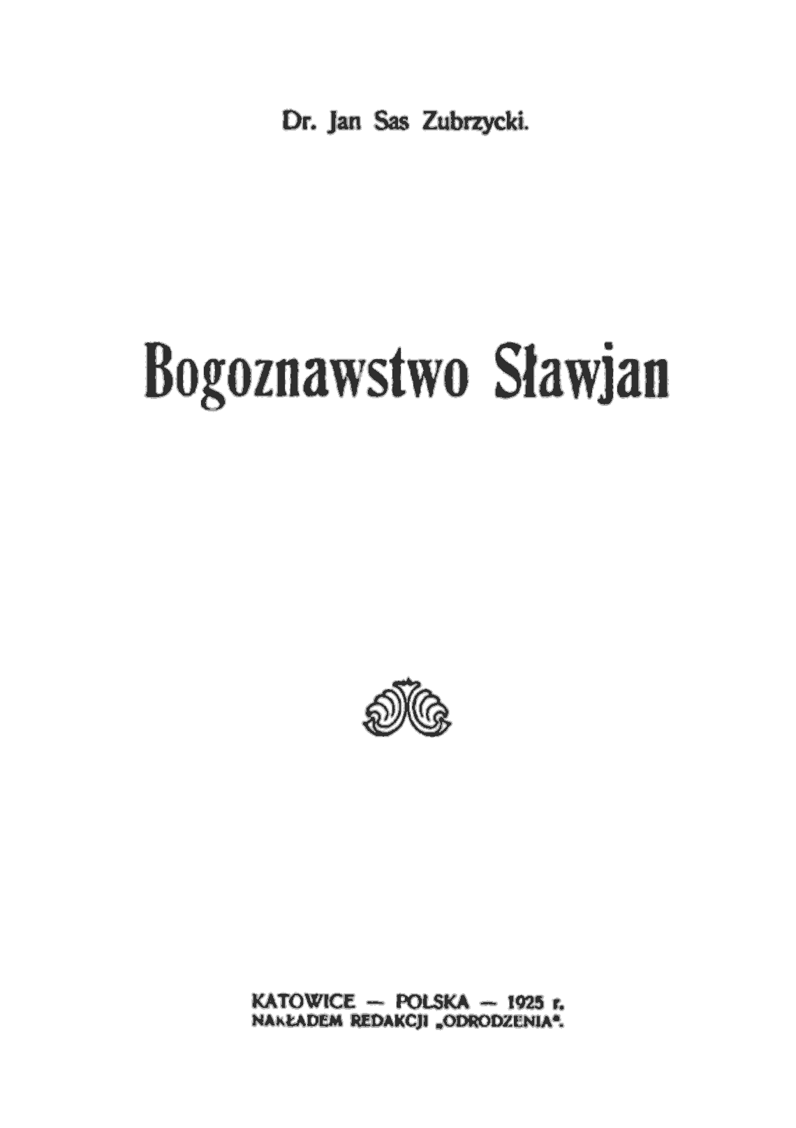 Fragment „Bogoznawstwo Sławjan” — strona 2 z 26