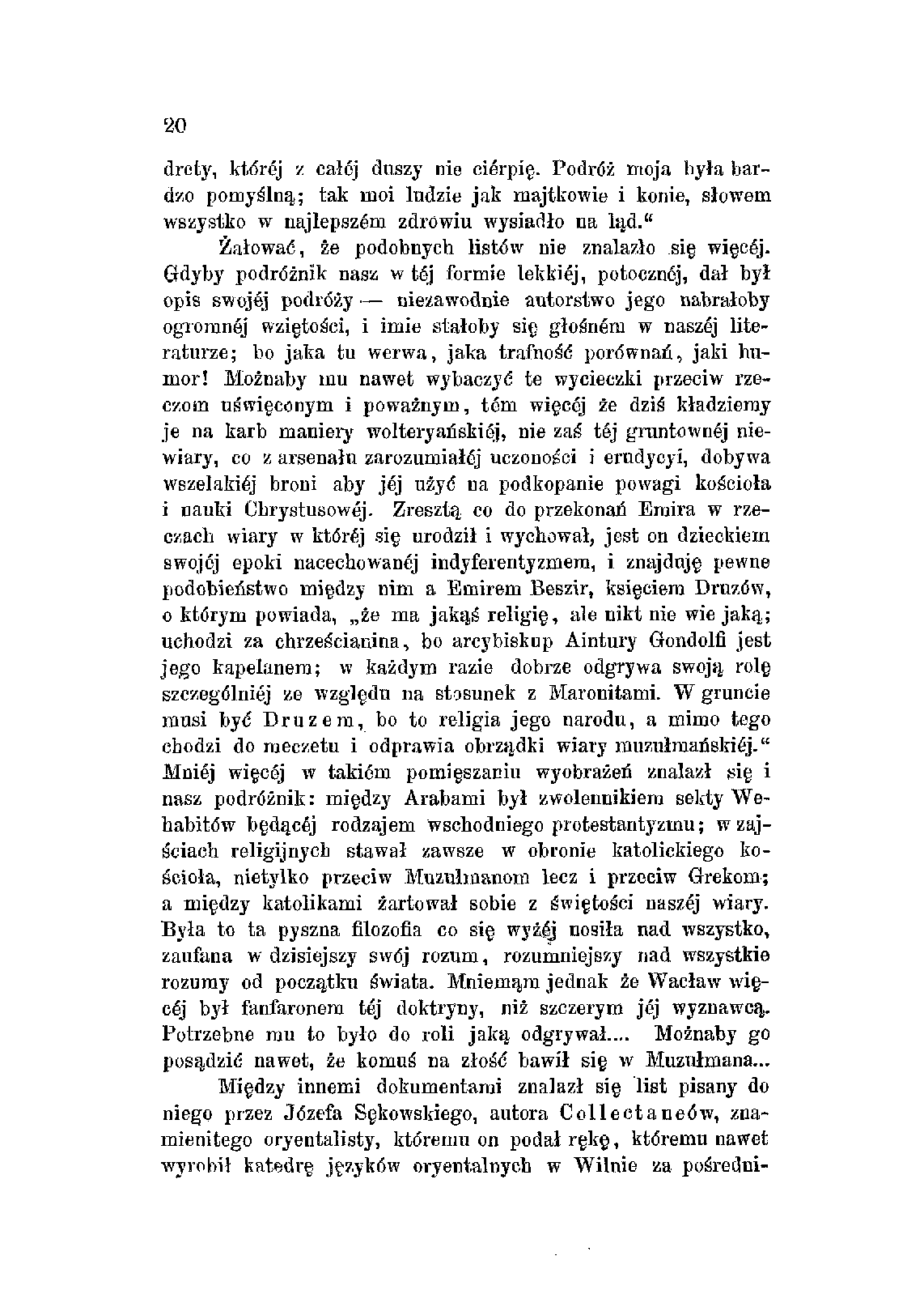 Fragment „Wacław Rzewuski i przygody jego w Arabii” — strona 21 z 22