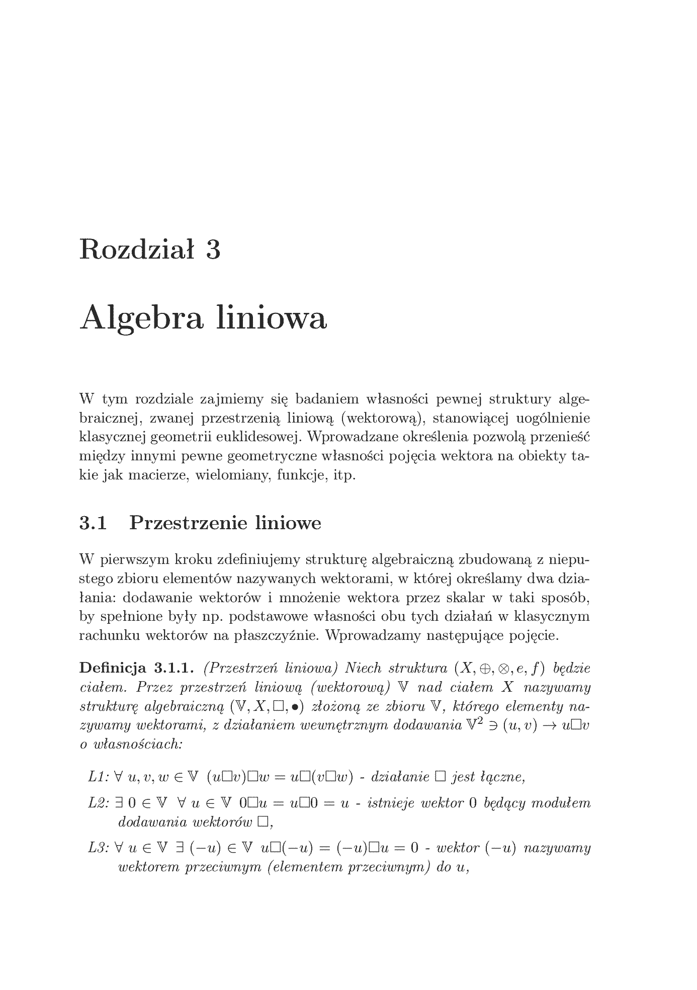 Fragment „Wstęp do algebry z elementami teorii liczb” — strona 1 z 7