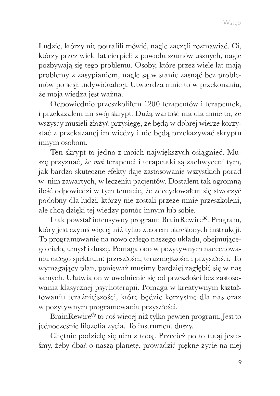 Fragment „Pozytywne programowanie podświadomości metodą BrainRewire(R)” — strona 9 z 22