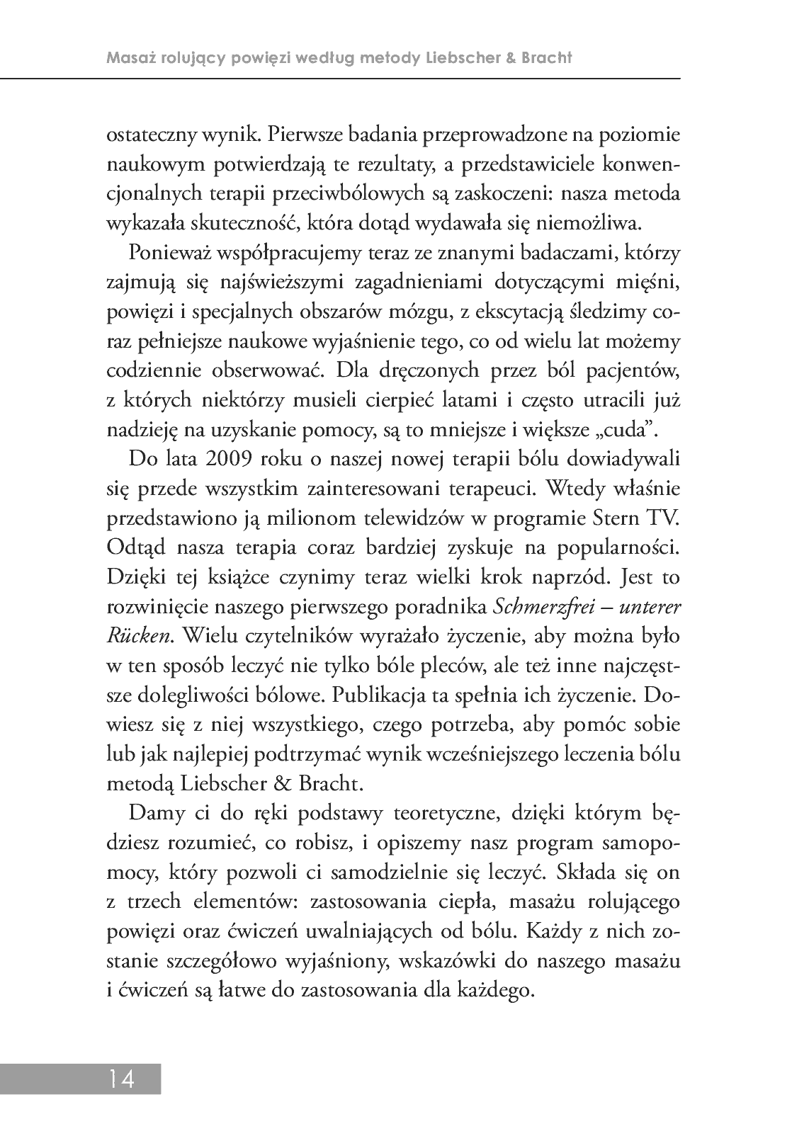 Fragment „Masaż rolujący powięzi według metody Liebschera & Bracht” — strona 14 z 20
