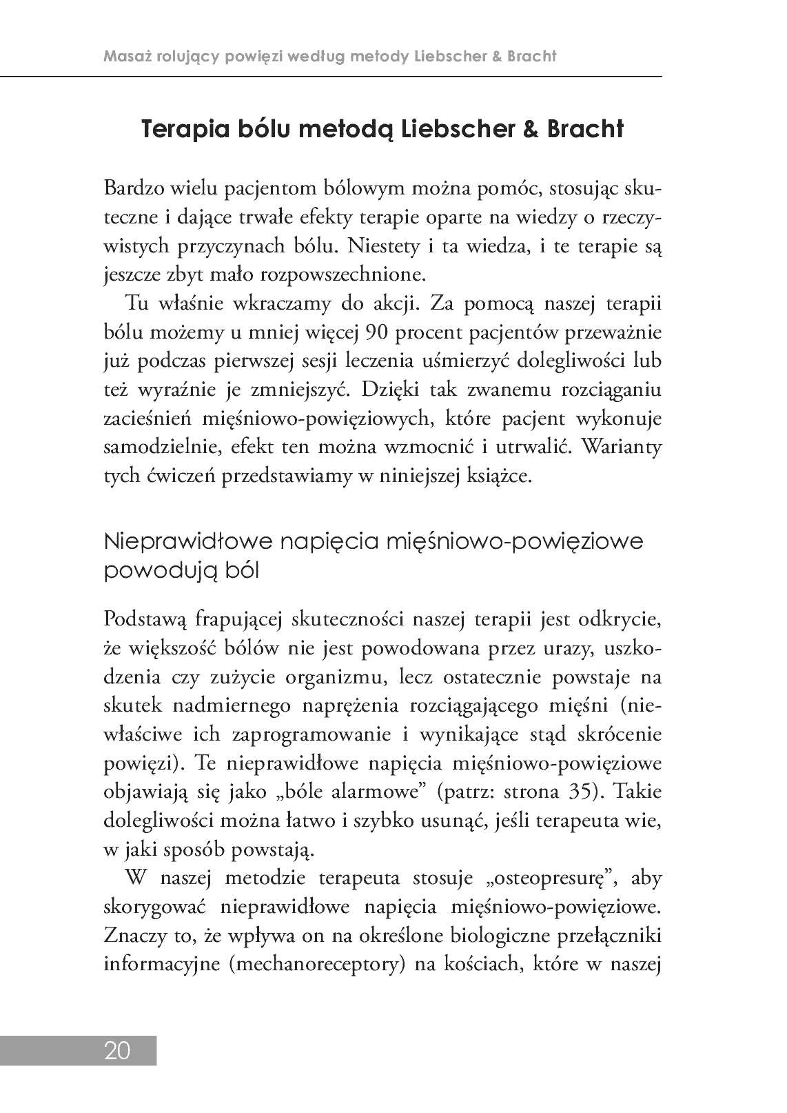 Fragment „Masaż rolujący powięzi według metody Liebschera & Bracht” — strona 18 z 20