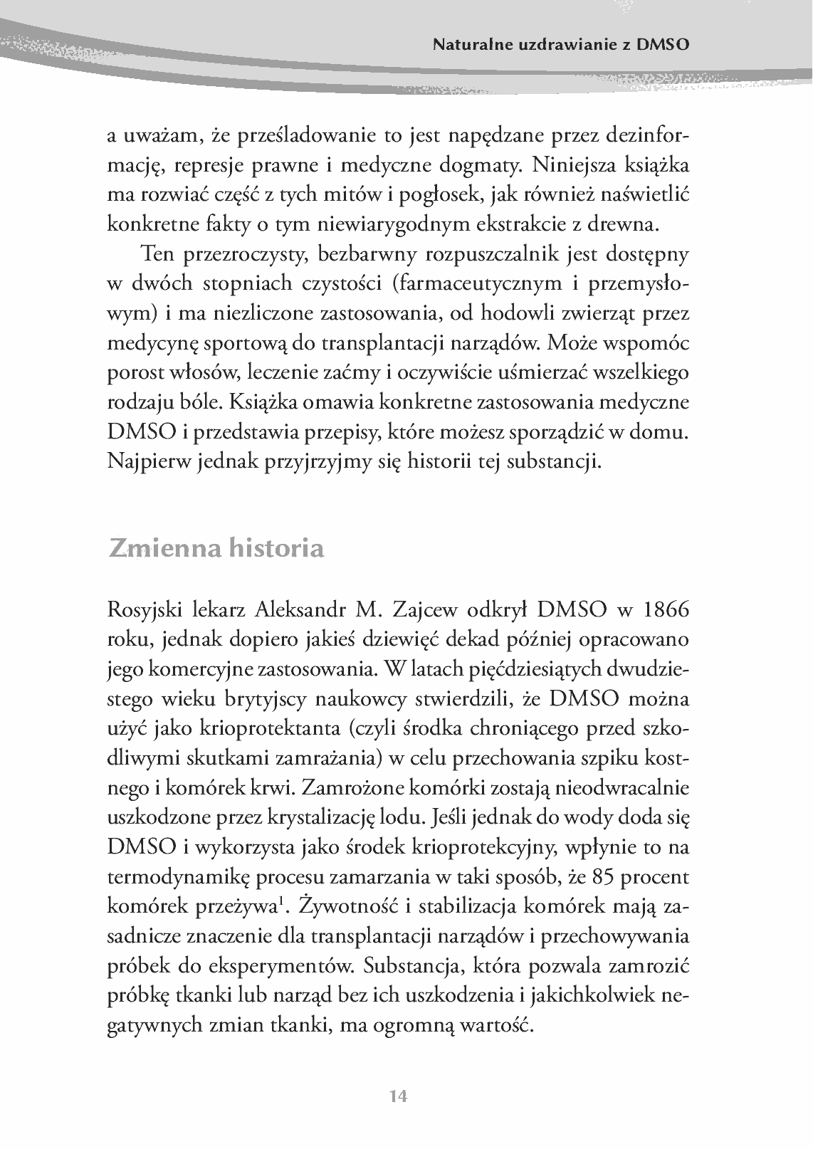 Fragment „Naturalne uzdrawianie z DMSO” — strona 13 z 24